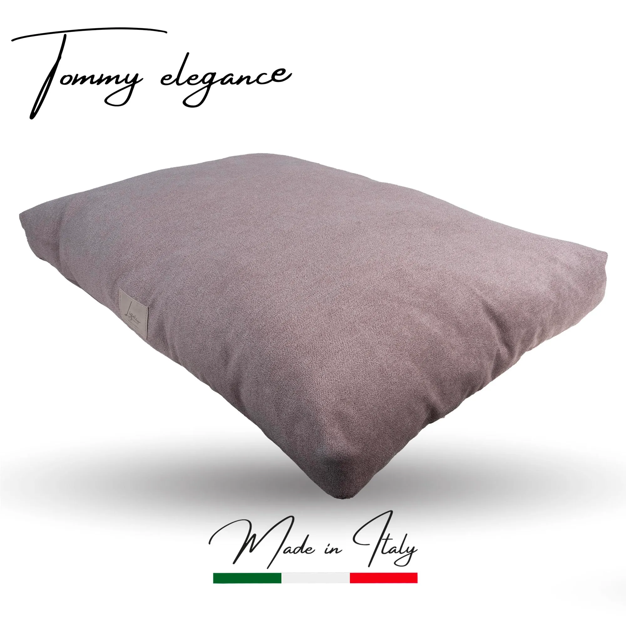 Ligo Tommy Elegance - Cuscino Materasso per Cani in tessuto Realizzato artigianalmente in Italia. Cuccia lettino Materassino per Cane Sfoderabile Lavabile.(S: 70 x 50 cm, SOFT ROSA) - immagine 2