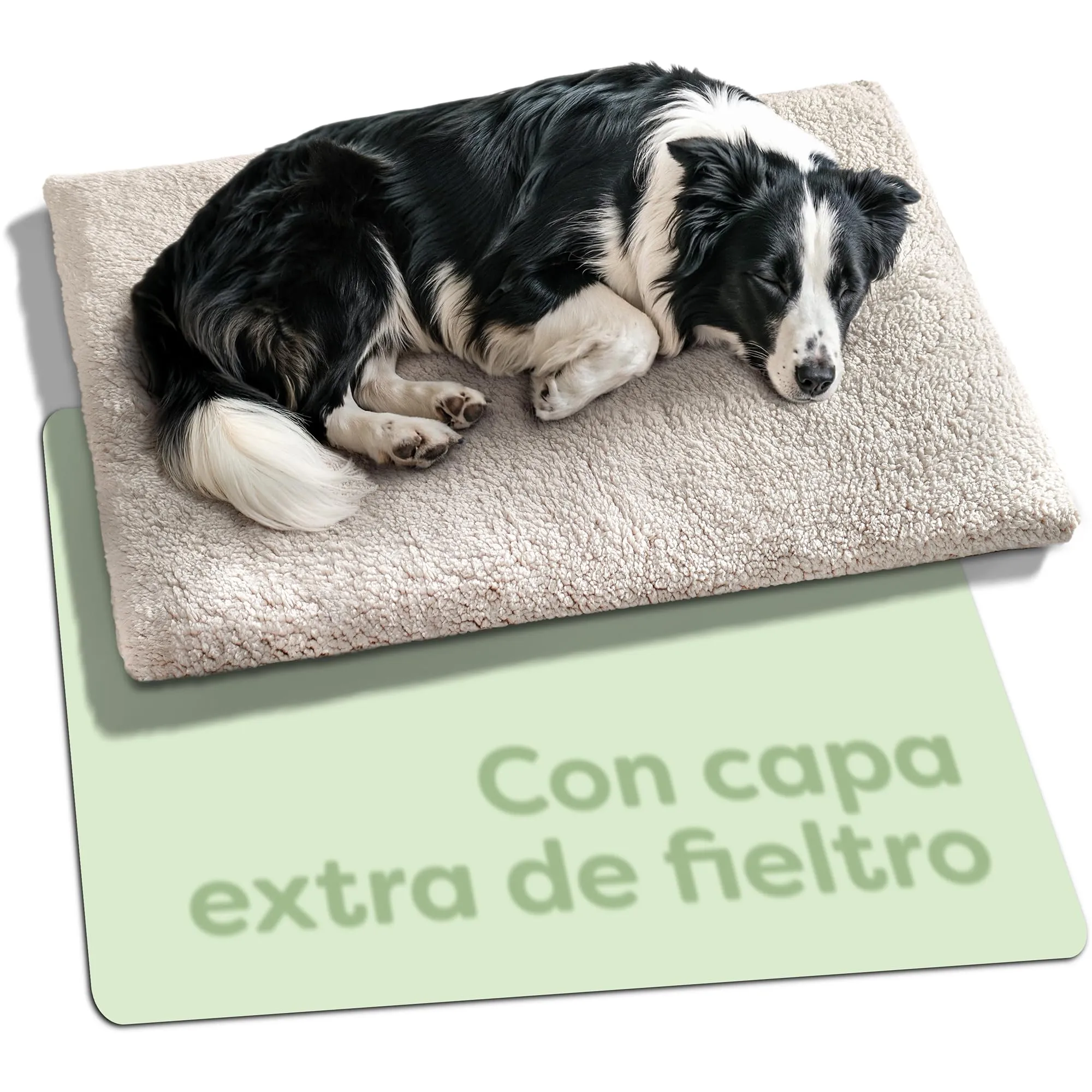Knupis Tappetino Riscaldante per Cani – Grande Tappetino 90×60 cm – Fodera Lavabile – Morbido & Accogliente – Con Fondo Antiscivolo (Grigio) - immagine 1