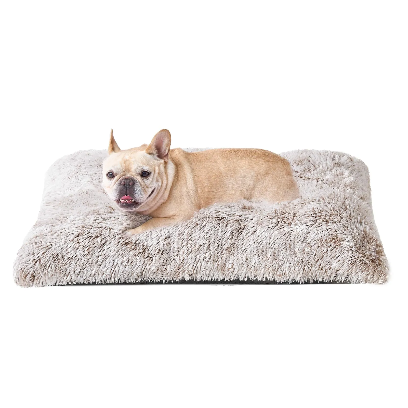 EHEYCIGA Cuscino per Cani Taglia Media, 75Lx50W cm Cuscino Cane Morbida lavabile, Morbido e Confortevole Letto per Cani a Pelo Lungo, Marrone - immagine 1