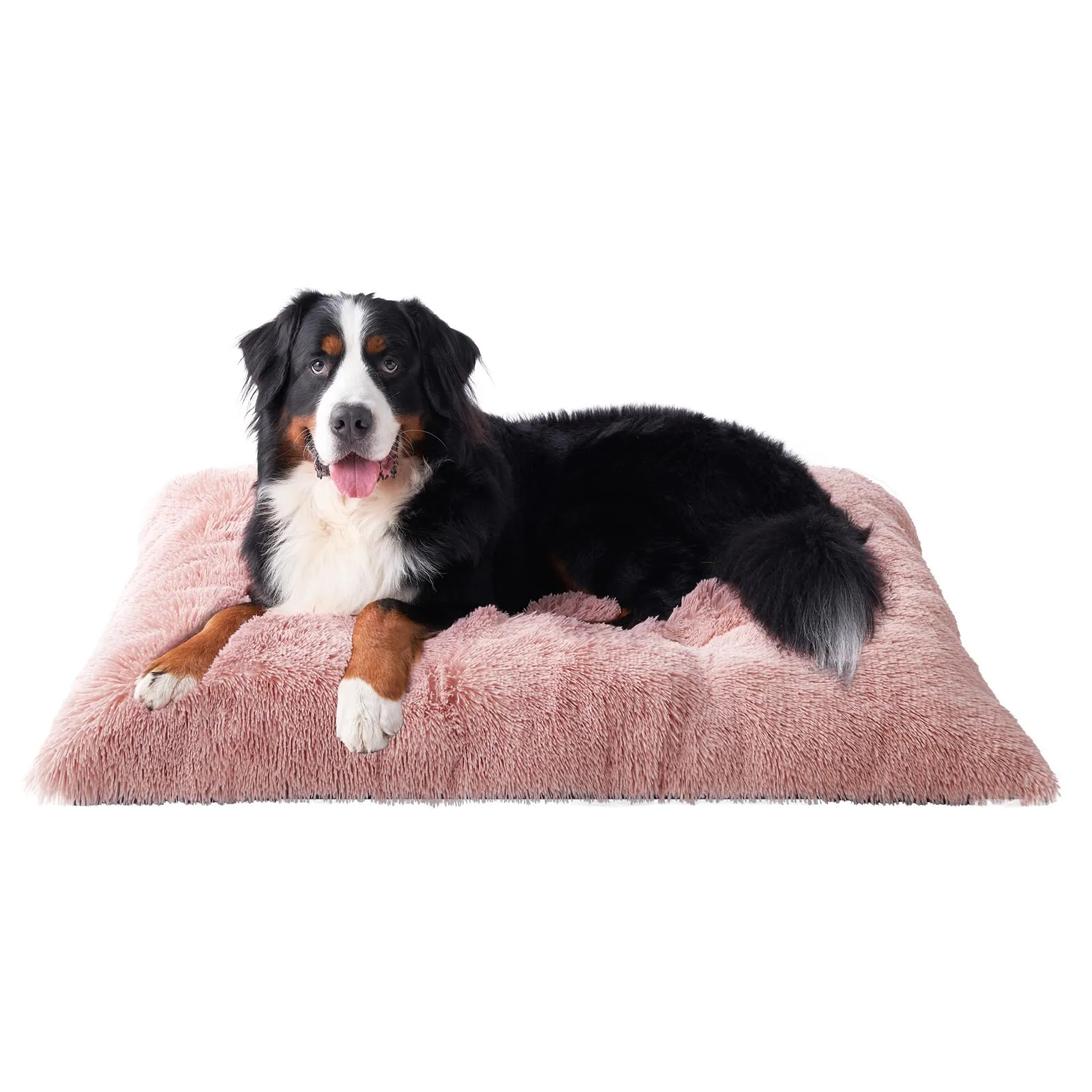 EHEYCIGA Cuscino per Cani Taglia Grande, Cuscino Cane Morbida lavabile, Morbido e Confortevole Letto per Cani a Pelo Lungo, Rosa, 112x85x10cm - immagine 1