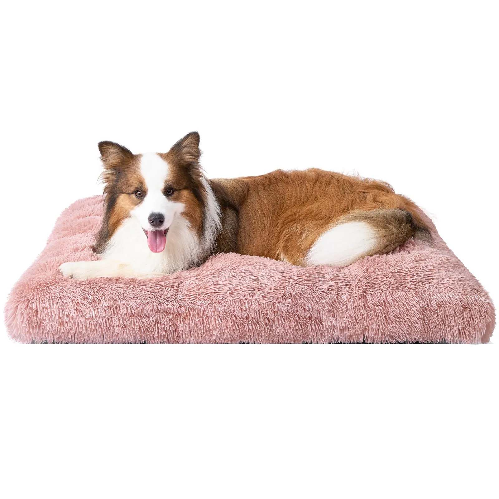 EHEYCIGA Cuscino per Cani Taglia Grande, 105L x 70W cm Cuscino Cane Morbida lavabile, Morbido e Confortevole Letto per Cani a Pelo Lungo, Rosa - immagine 1