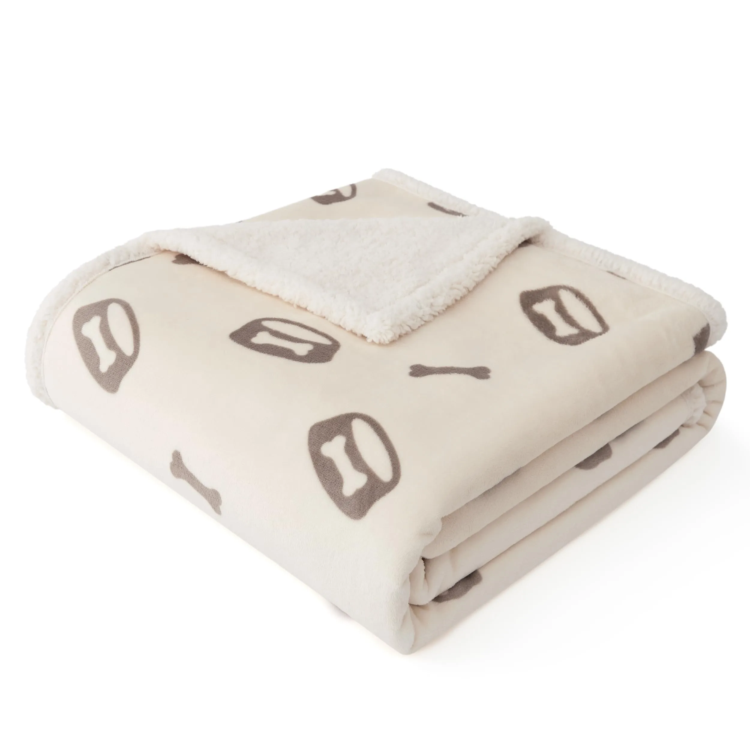Bedsure Coperta Cane, Coperta per Cani Impermeabile, Coperta Divano, Gatto, Copertina Cane, Pile Singolo (76x102cm, Bianco Panna) - immagine 1