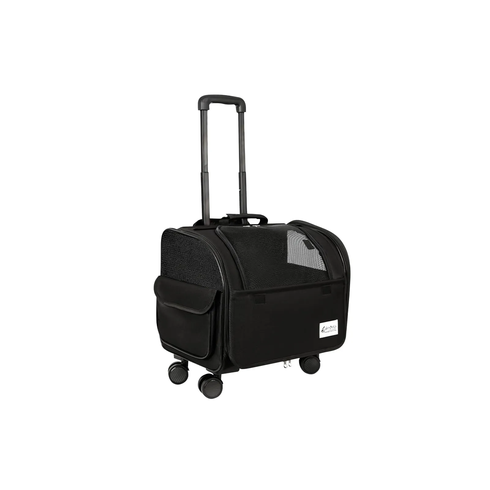 Galatée Borsa Da Viaggio Per Cani Con Ruote Removibili, Trasportino Per Animali Approvato Dalle Compagnie Aeree, Borsa Pieghevole Per Gatti Con Rete Traspirante, Passeggino Per Animali(Nero) - immagine 1