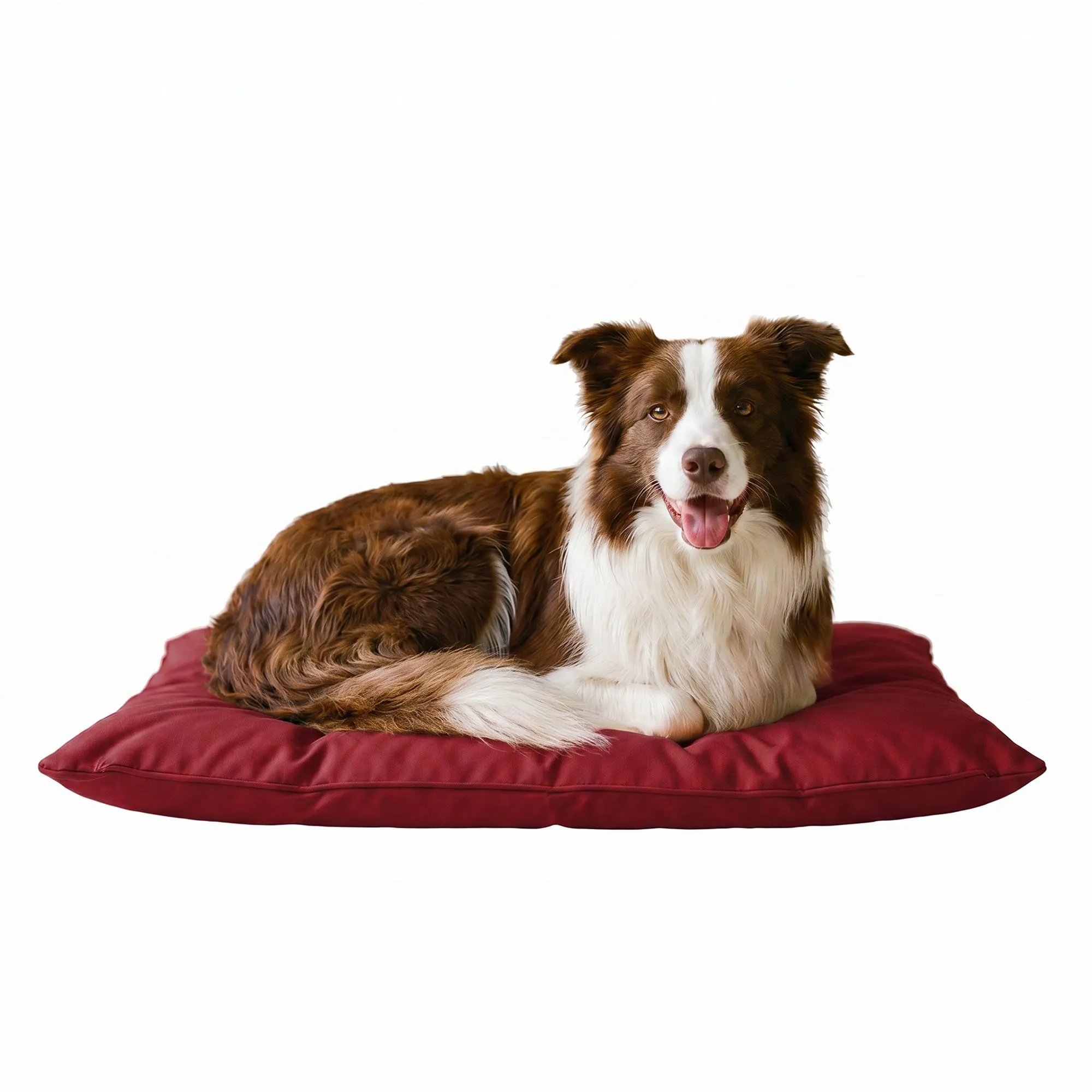 Maxy Cuscinone Cane e Gatto ELEGANT – Cuscino per Animali Domestici Imbottito e Trapuntato, in Microfibra, 60x100 cm, Materassino Morbido e Confortevole per Cani Taglia Piccola/Media/Grande, Bordeaux - immagine 9