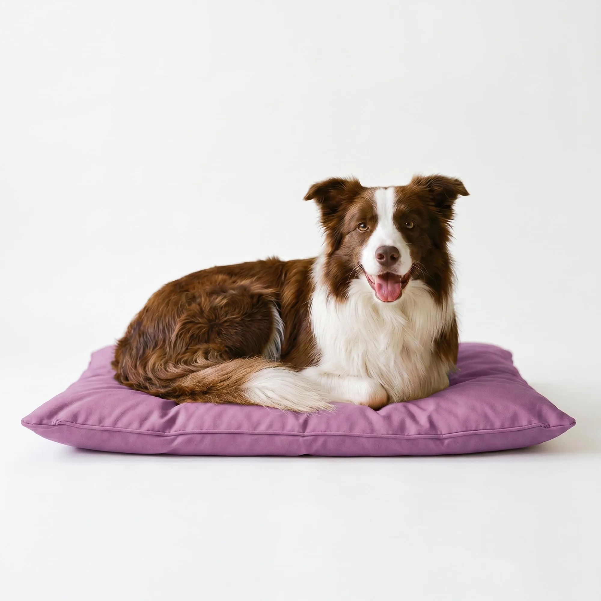Maxy Cuscinone Cane e Gatto ELEGANT – Cuscino per Animali Domestici Imbottito e Trapuntato, in Microfibra, 60x100 cm, Materassino Morbido e Confortevole per Cani Taglia Piccola/Media/Grande, Lilla - immagine 9