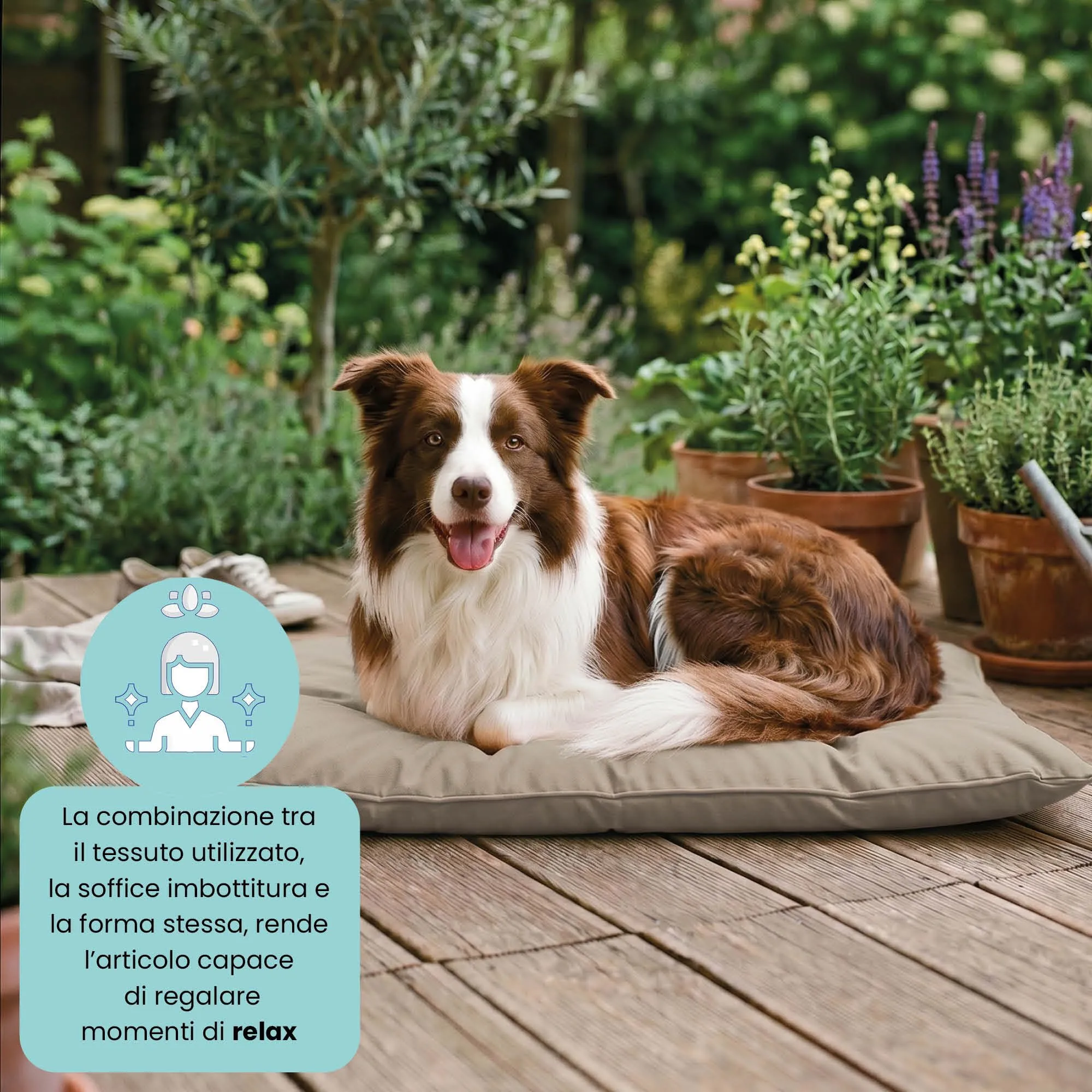 Maxy Cuscinone Cane e Gatto ELEGANT – Cuscino per Animali Domestici Imbottito e Trapuntato, in Microfibra, 60x100 cm, Materassino Confortevole per Cani Taglia Piccola/Media/Grande, Grigio Chiaro - immagine 4