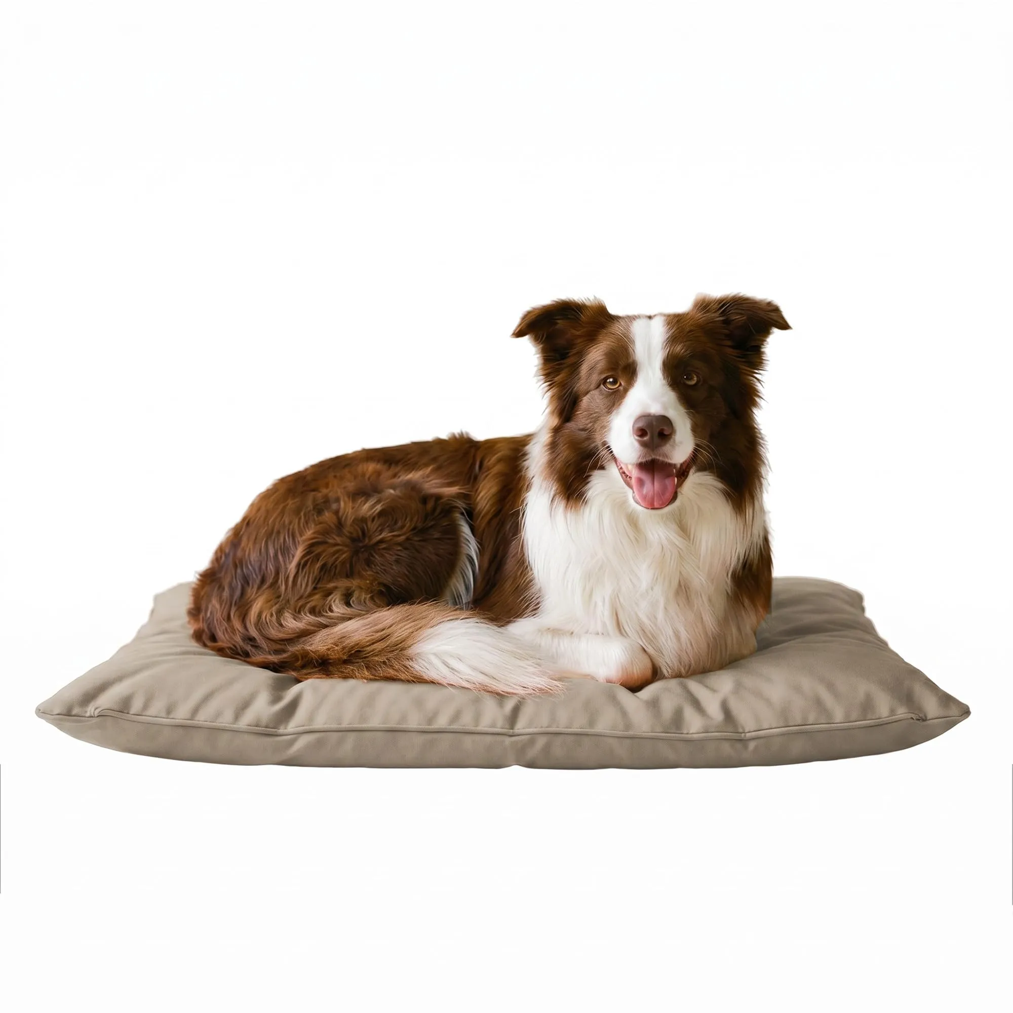 Maxy Cuscinone Cane e Gatto ELEGANT – Cuscino per Animali Domestici Imbottito e Trapuntato, in Microfibra, 60x100 cm, Materassino Confortevole per Cani Taglia Piccola/Media/Grande, Grigio Chiaro - immagine 9