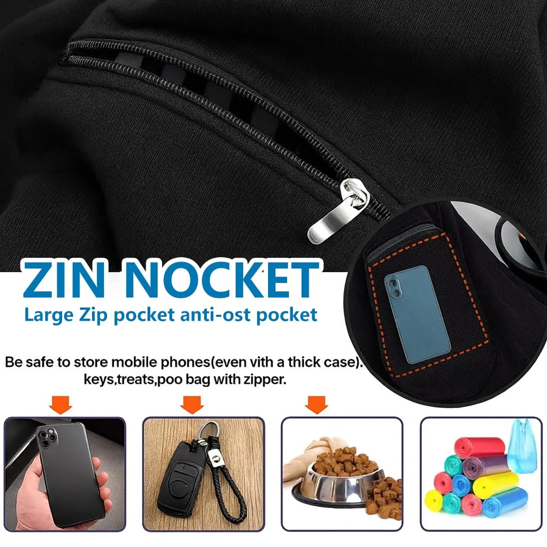 EIHI 1 Pezzo Trasportino per cani, Borsa per cani, Marsupio per cani, Zaino trasportino cane per Cane/Gatto 15 KG - immagine 5