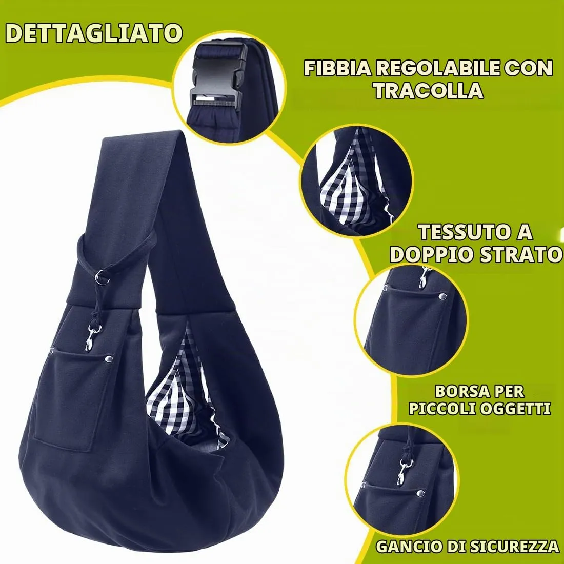 LAKPYN Borsa da Viaggio per Cani, Regolabile Borsa Animali Domestici, Trasportino da Passeggio, Borsas Porta Cane, per Viaggio Passeggiata - immagine 3