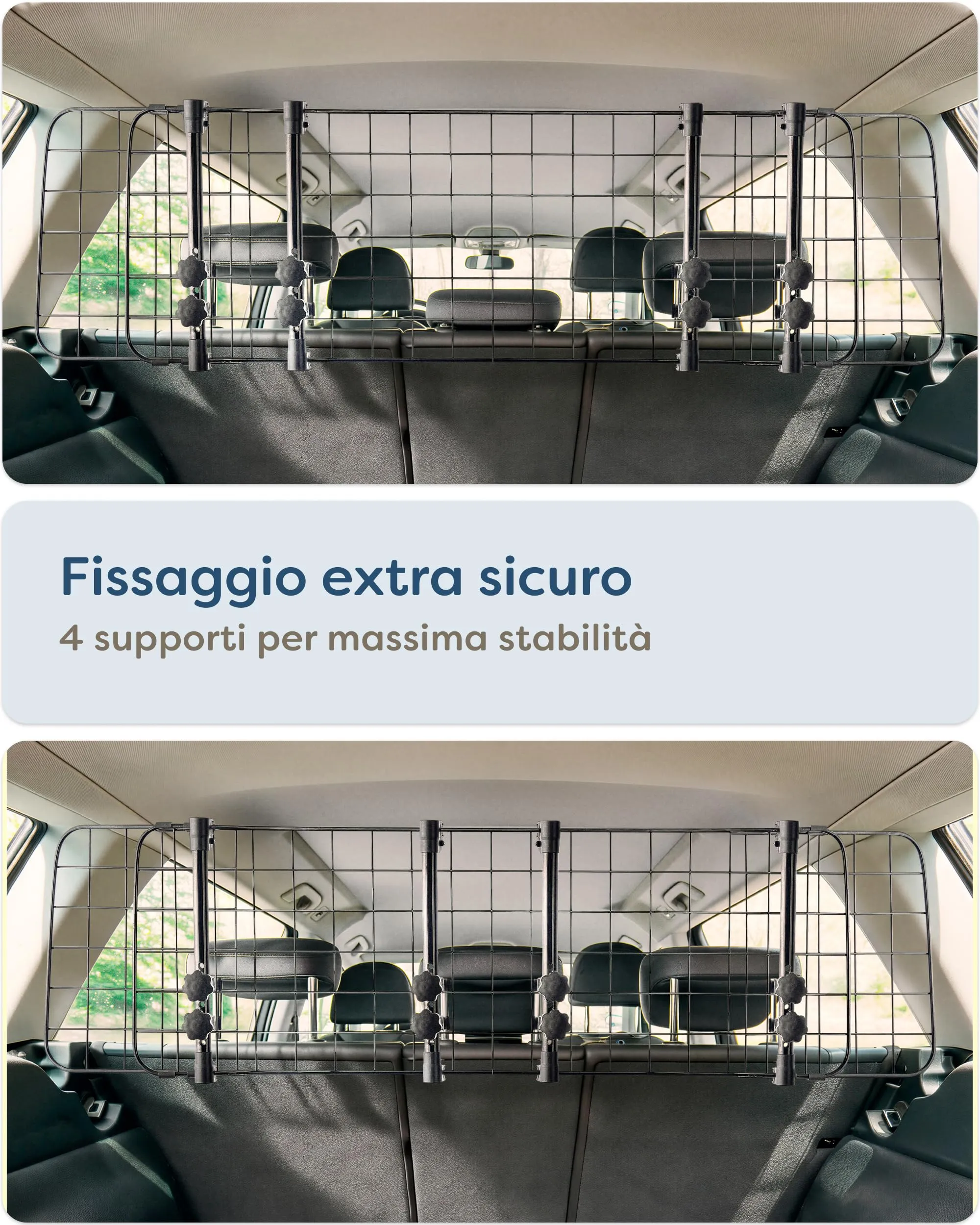 Knupis Divisorio Auto per Cani Universale – Griglia Auto per Cani - immagine 4