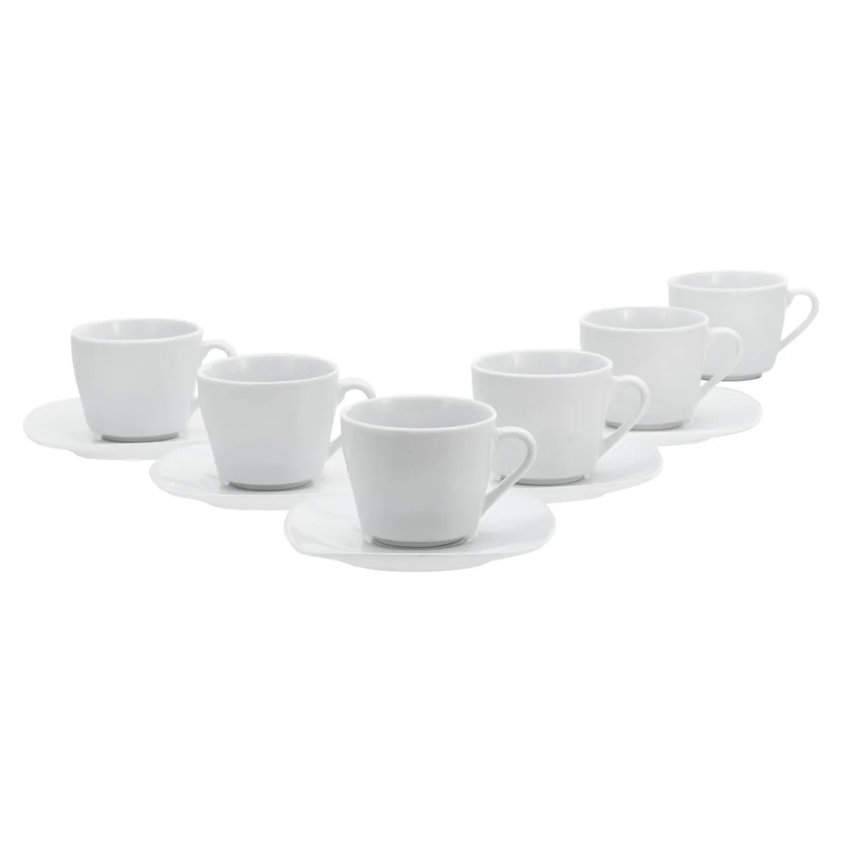 12x CreaTable Square White - Set di tazze da caffè 12 pezzi; bianco; 12 pz. / set - immagine 1