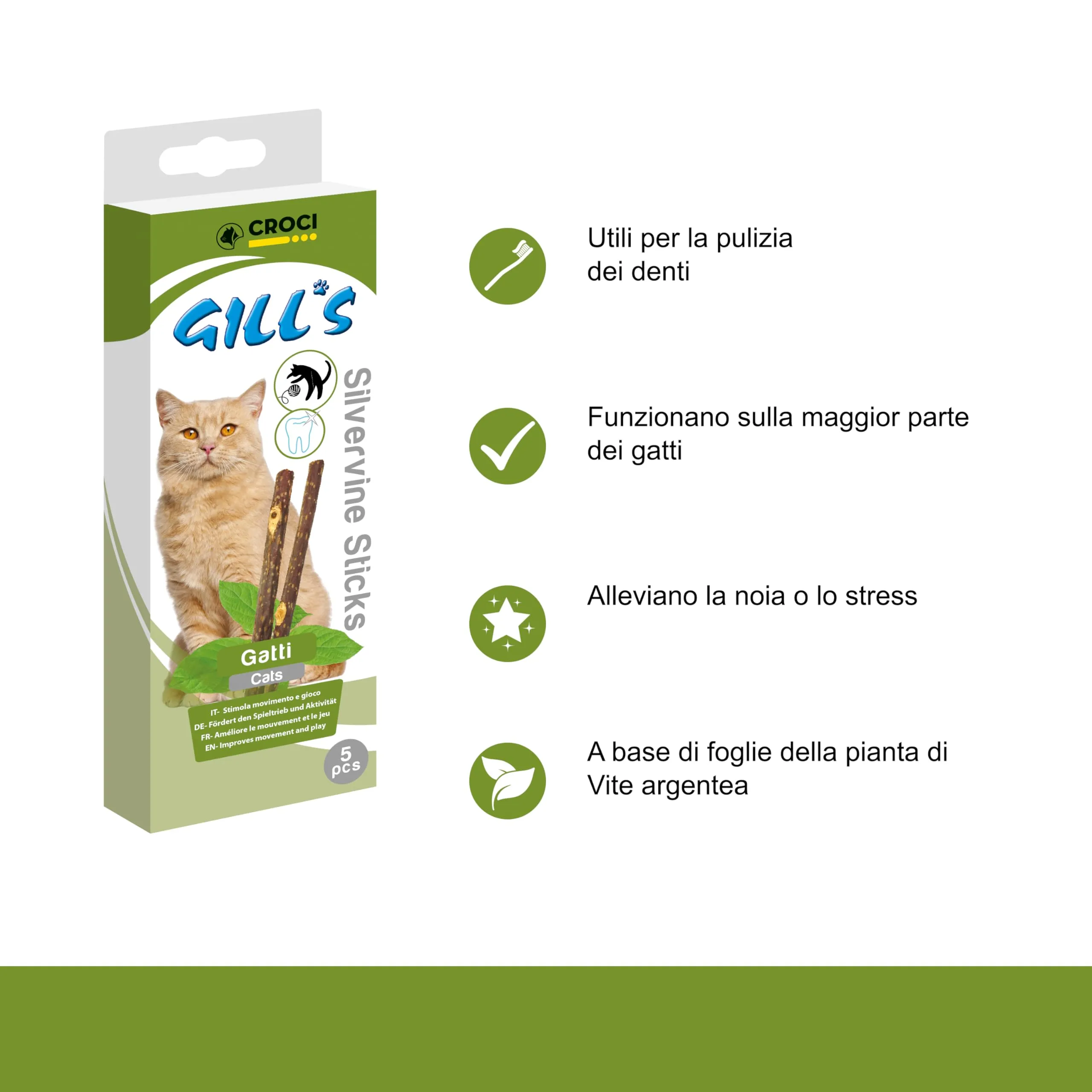 Croci Bastoncini Masticabili per Gatti - immagine 3