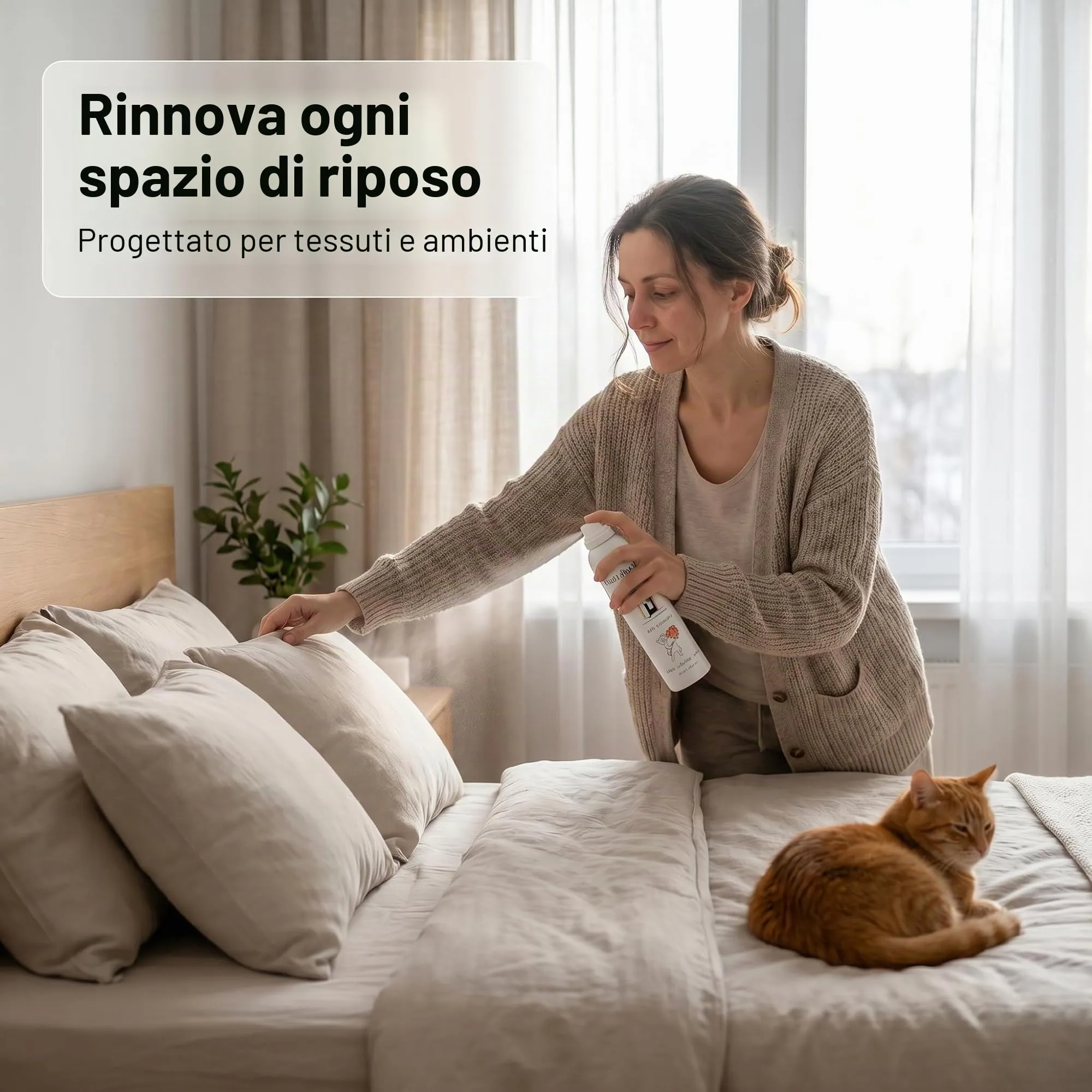 Kotomoda Spray Probiotico Antiallergico per Proprietari di Gatti 200 ml — Neutralizza l'Allergene Fel d 1 su Tappeti, Divani e Biancheria — Sicuro per Gatti, Cani e Bambini — Formula Biotecnologica - immagine 4