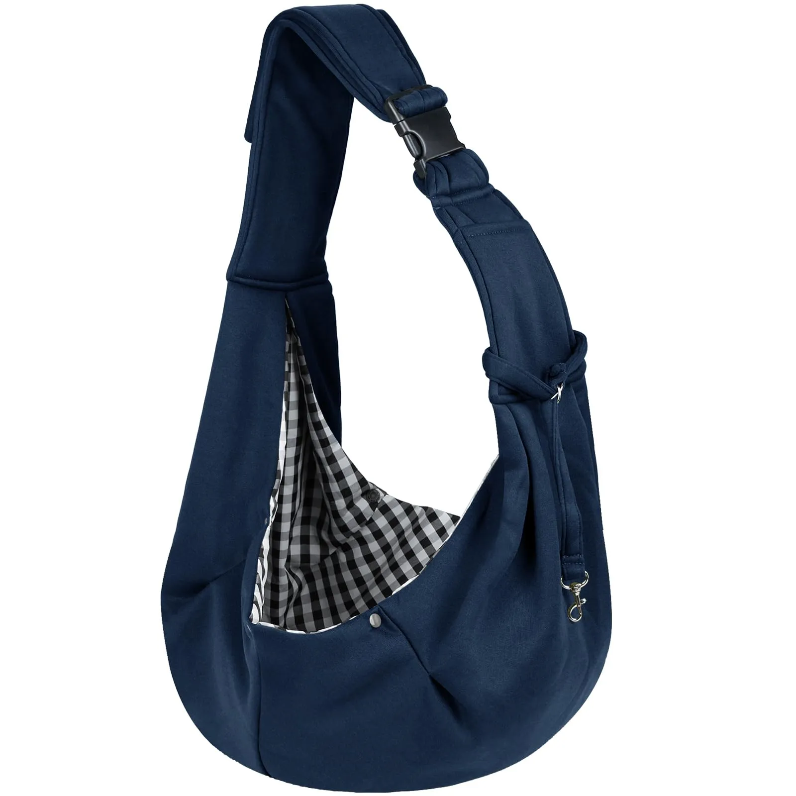 Sarsumir Borsa a tracolla regolabile per cani, borsa a tracolla per animali domestici, piccola taglia, per cani e gatti, per attività all'aperto e gite, portata fino a 7,5 kg, blu - immagine 1