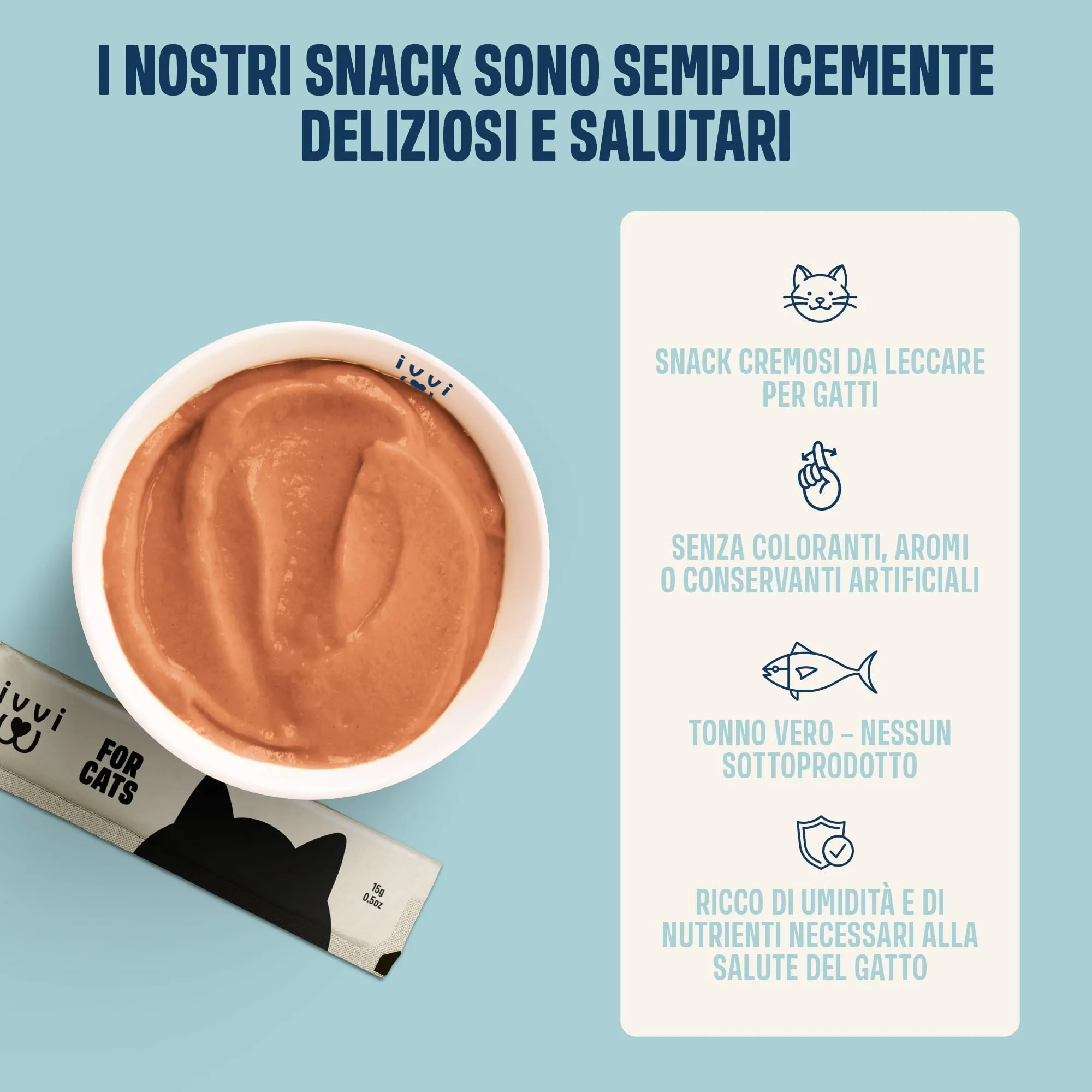 ivvi Articolazioni Essenza per Gatti – Crema Funzionale con glucosamina, condroitina, cozza Verde e Olio di Salmone – Supporto articolare – 30x15g – con Vero tonno - immagine 4