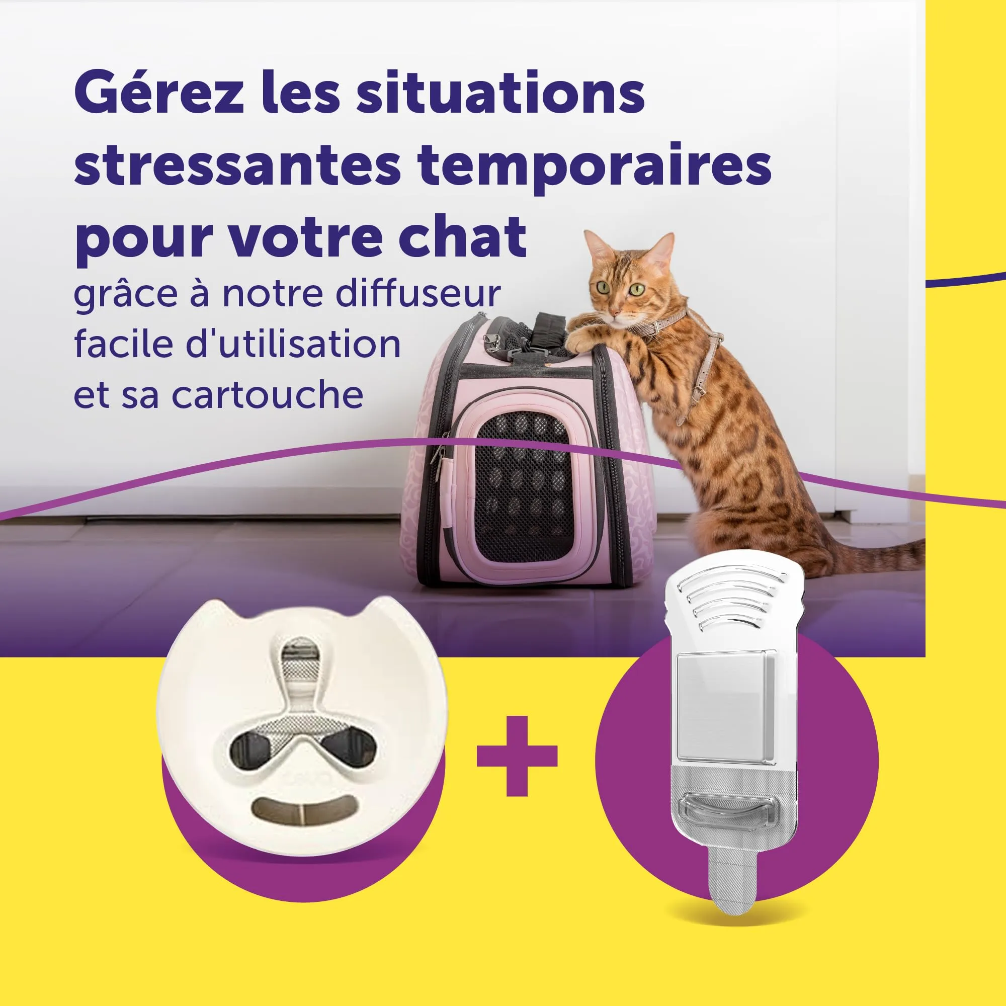 FELIWAY Help! - Diffusore + Ricarica feromoni lenitivi per Gatti (Durata 7 Giorni). Aiuta a calmare Il Tuo Gatto Durante situazioni di Stress Puntuale. Consigliato dai veterinari. - immagine 3