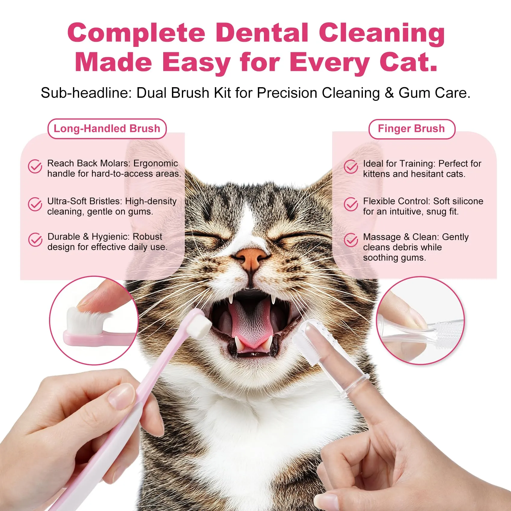 ulroyda Dentifricio Enzimatico per Gatti, Kit per l'Igiene Orale, 30 g - immagine 6