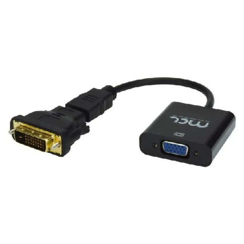 Adattatore video MCL CG-289C 0,25 m DVI-D a VGA - immagine 1