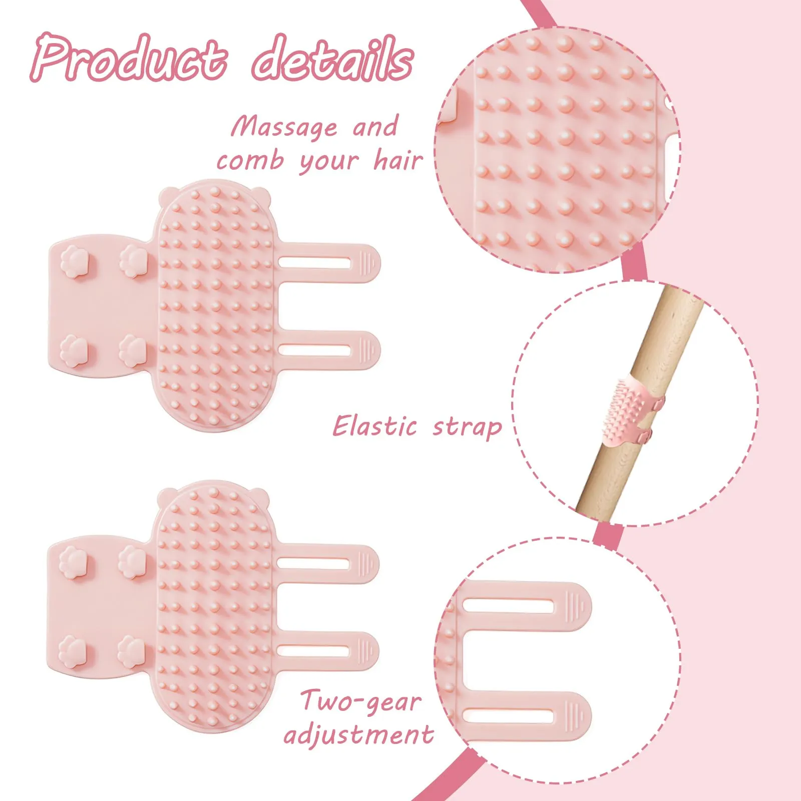EUYKQNOI 2 Pezzi cat self groomer Angolo dei Massaggi per Gatti, Pet Self Grooming Pettine, Spazzola per Gatti Autopulente in Silicone, Angolo Massaggio per Gatti in Silicone,spazzola gatto - immagine 3