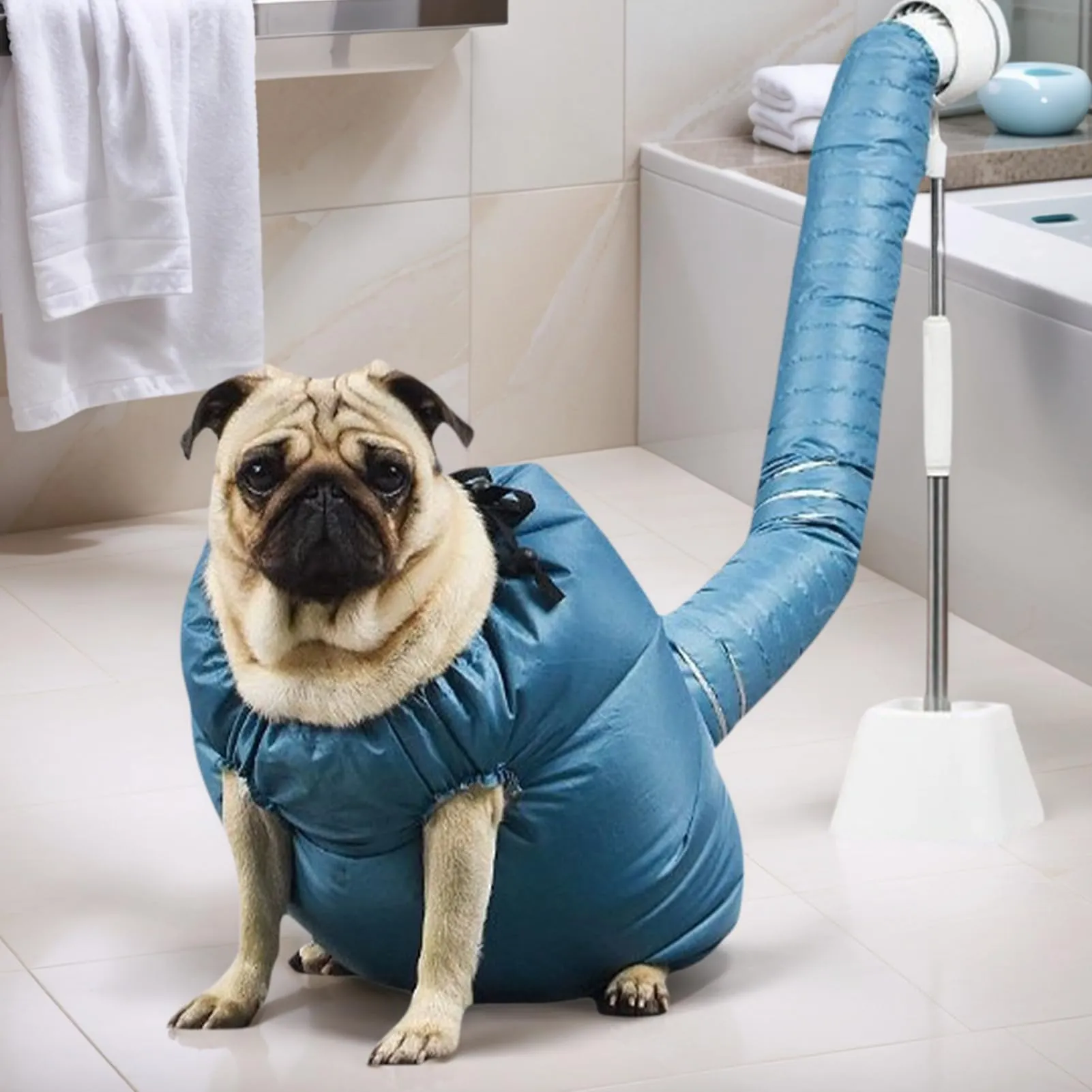 Sacca Asciugatura Gatti | Kit Toelettatura Cani con Rimozione | Borsa Asciugatura Rapida per Bagno Gatti Toelettatura Casa Bagno Lavanderia | Cura Cuccioli Gattini e Cagnolini - immagine 9