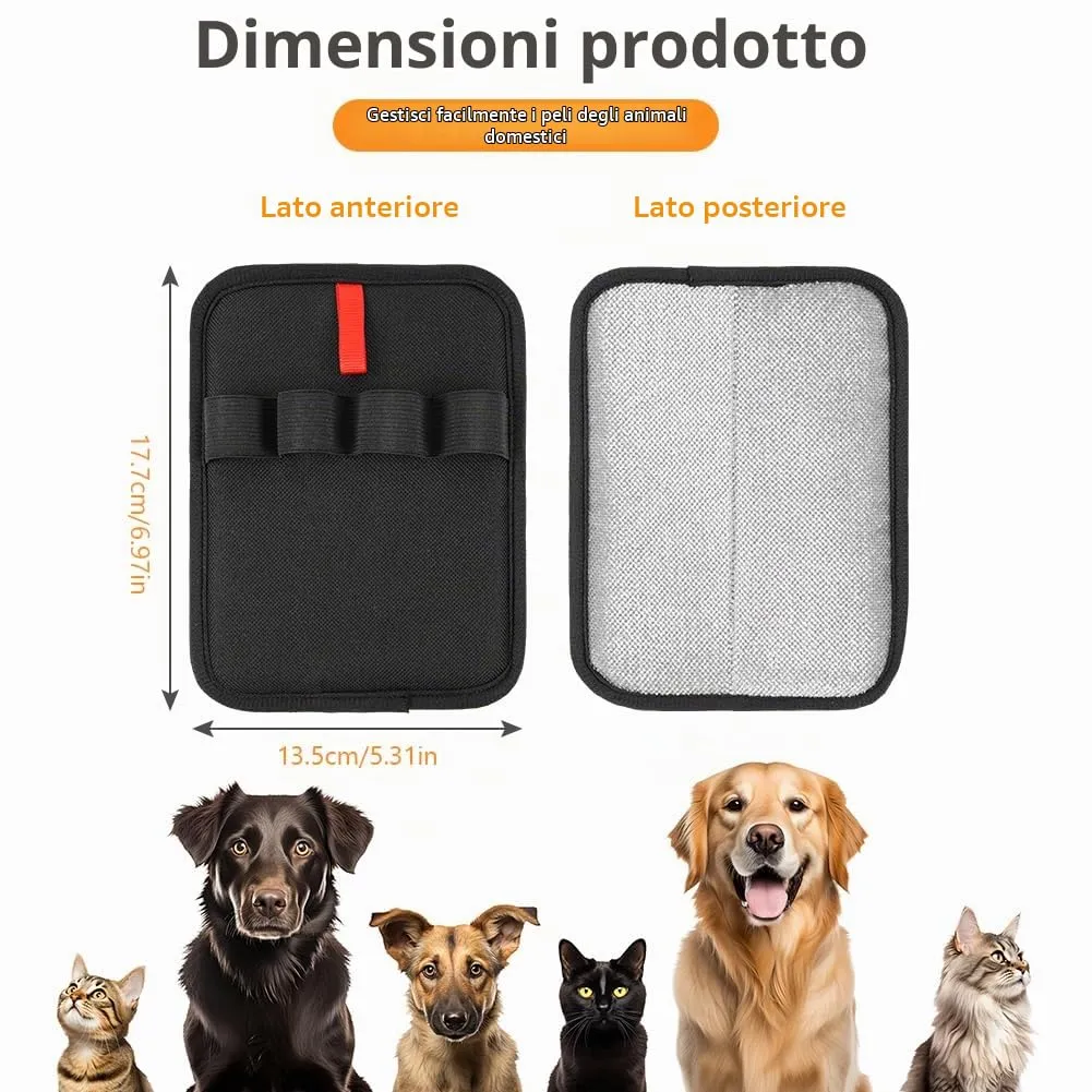 OSDUE 2 Pezzi Guanto Peli Gatto Cane,Guanti statici per peli Animali,Guanto pelis Gatto,Pet Gloves Cleaning,Pet Hair Remover Elettrostatico per Vestiti, Divani, Tappeti, Riutilizzabile e Lavabile - immagine 2