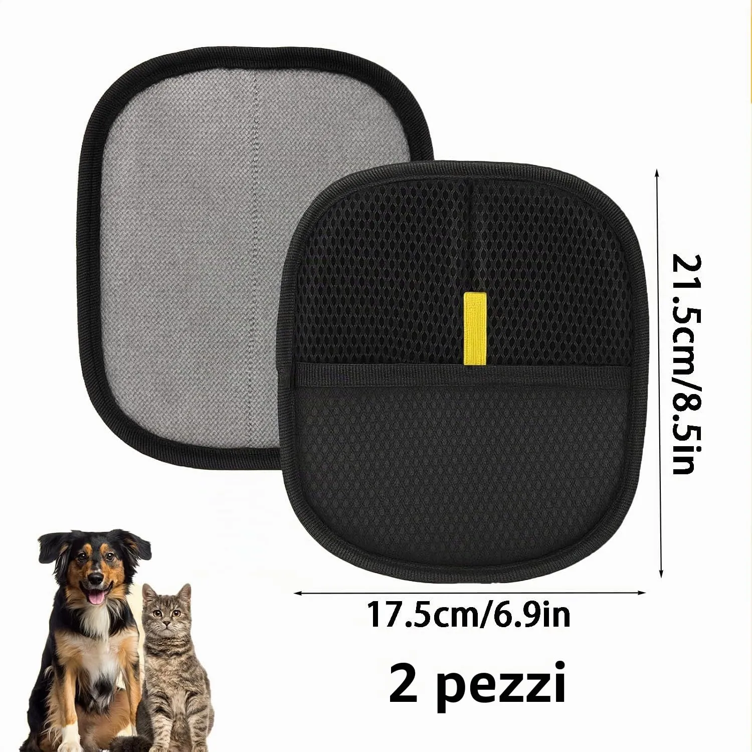 2 Pezzo Guanto Peli Gatto, Guanti per Rimuovere i peli di Animali - immagine 2