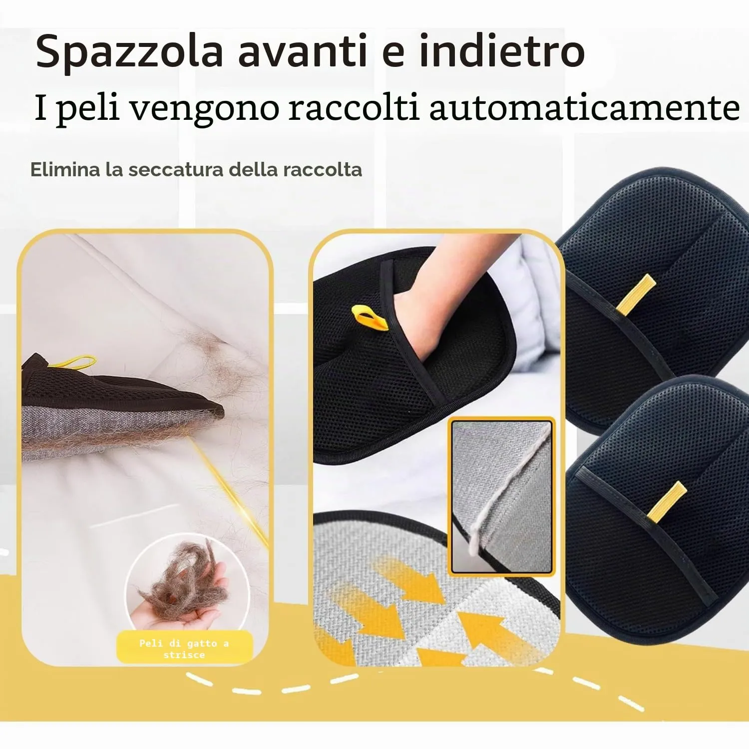 2 Pezzo Guanto Peli Gatto, Guanti per Rimuovere i peli di Animali - immagine 4