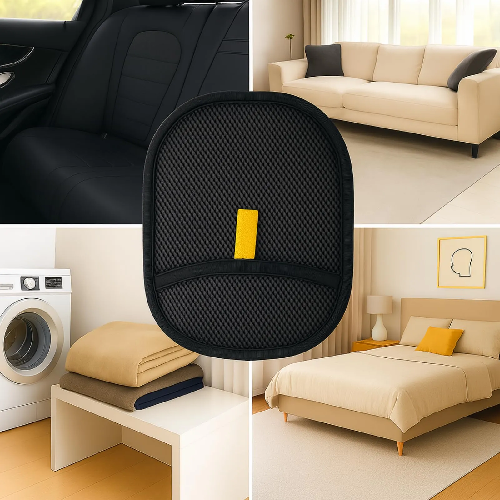 bergxperten varibee Guanto per la rimozione dei pelidi Animali con setole elettrostatiche Doppie,Riutilizzabili, Guanti Statici per Pulizia di Gatti e Cani, Perfetti per Vestiti, Tappeti e Divani - immagine 6