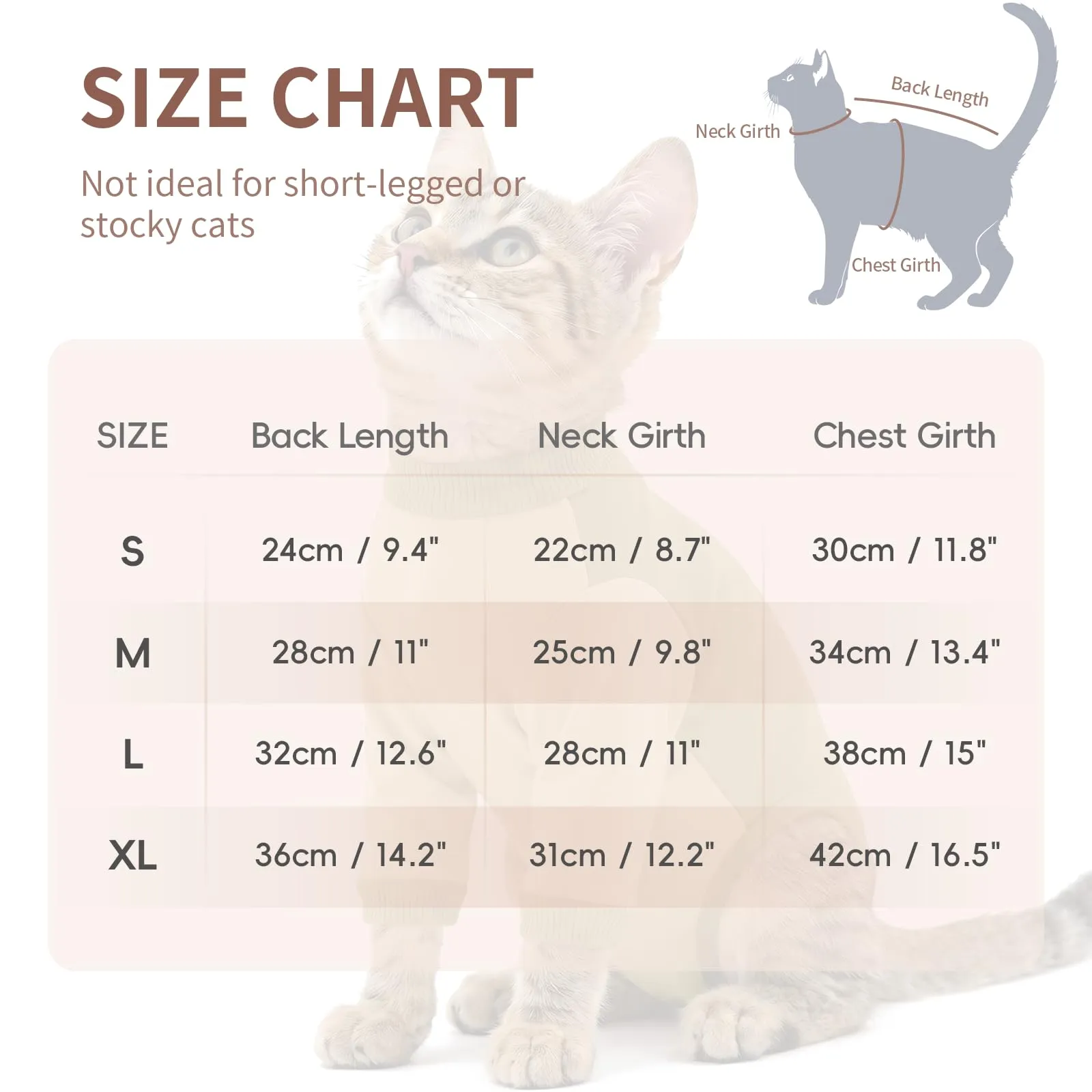 Body Gatto Post Operatorio con Maniche, Tutina Post Sterilizzazione Cotone, Chiusura a Strappo Regolabile, Alternativa al Collare Elisabettiano, Anti-Leccamento per Ferite Addominali, Verde salvia M - immagine 4