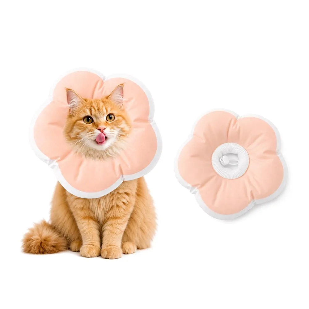 Collare Protettivo Gatto Regolabile,HMCEY Collare Gatto Morbido - immagine 1