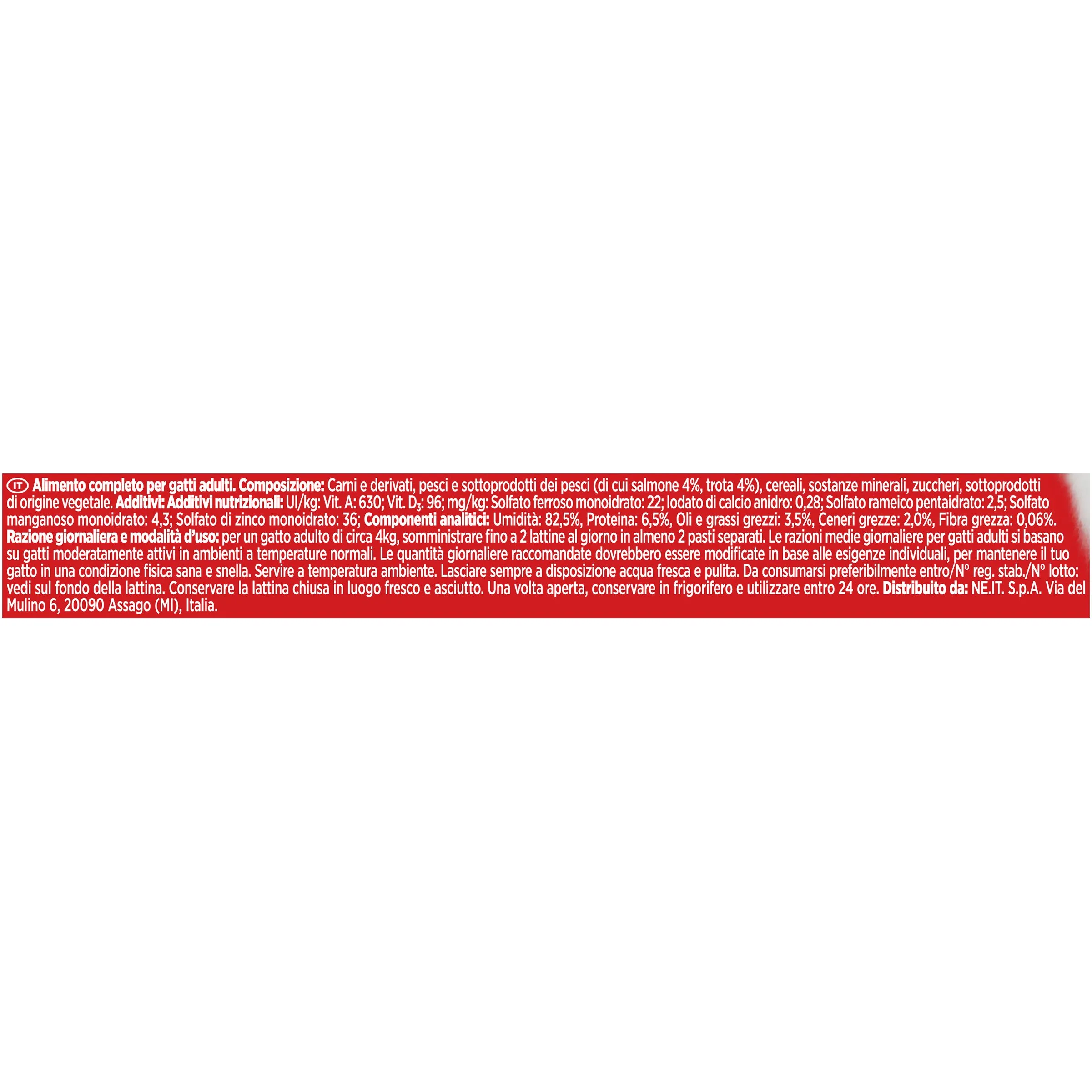 GOURMET Rosso Cibo Umido per Gatti Adulti Tocchetti Mignon in Salsa con Salmone e Trota 24 Lattine da 195g - immagine 3