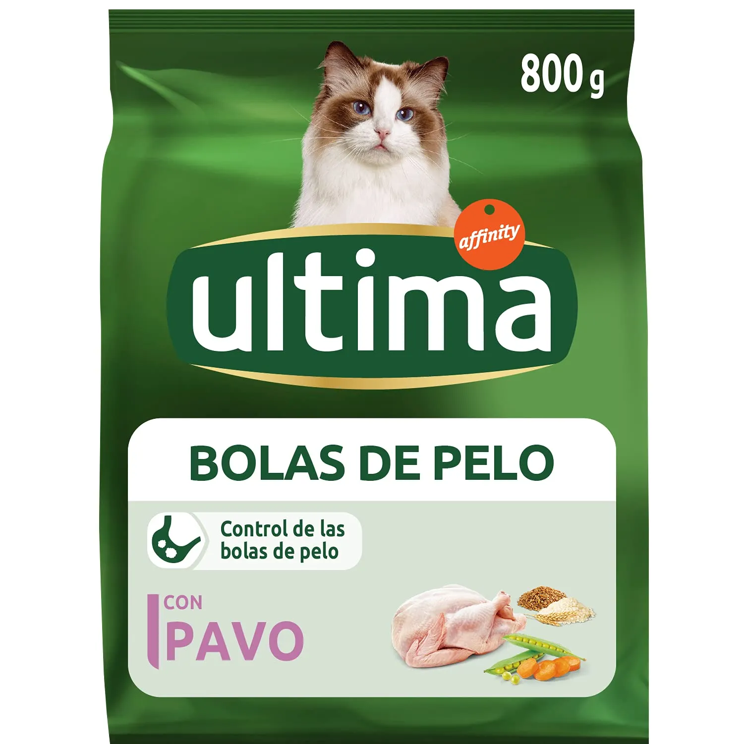 Ultima Cibo per Gatti Palline di Pelo con Tacchino, 800 g - immagine 2