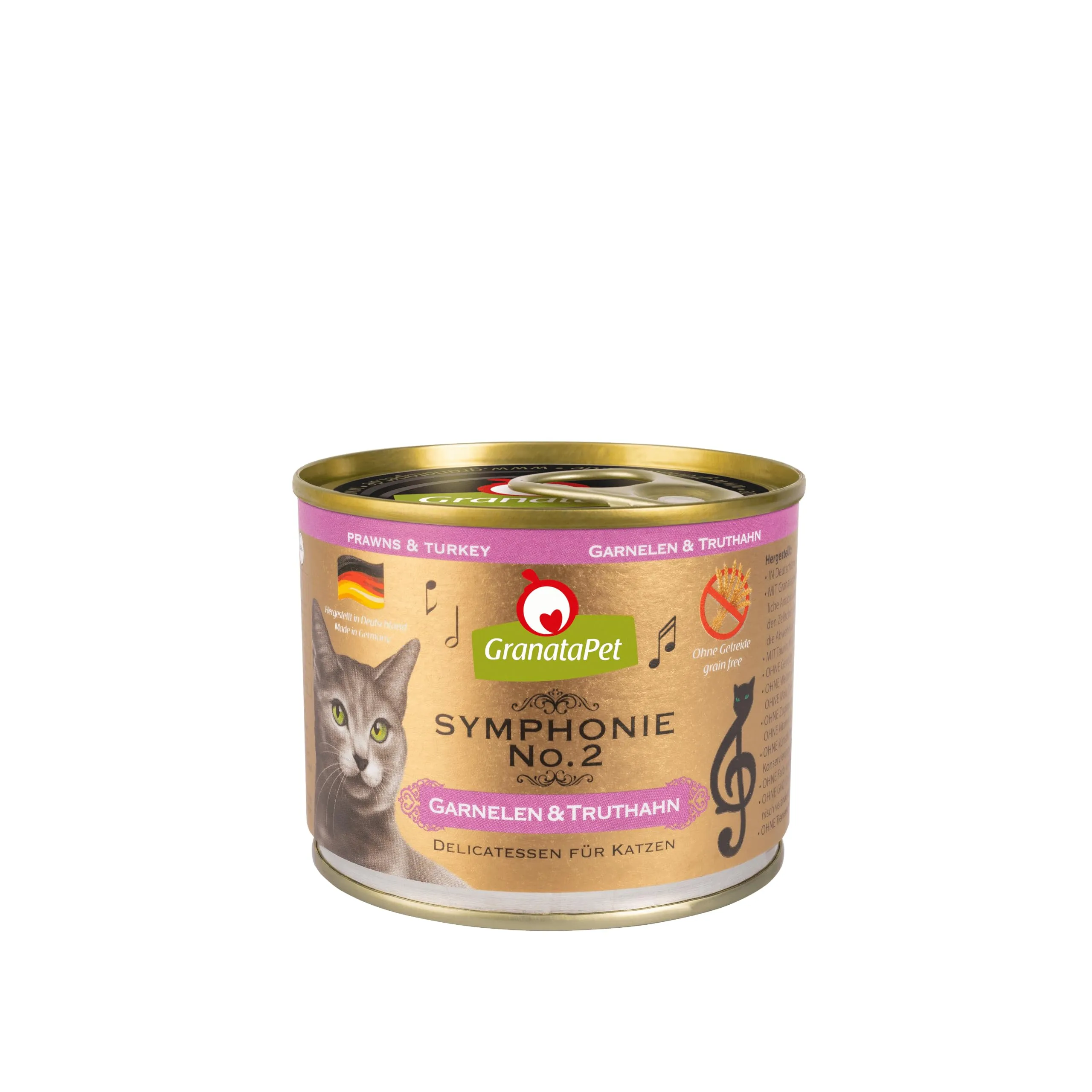 GranataPet Symphonie No. 2 Gamberetti & Tacchino, 6 x 200g - immagine 1