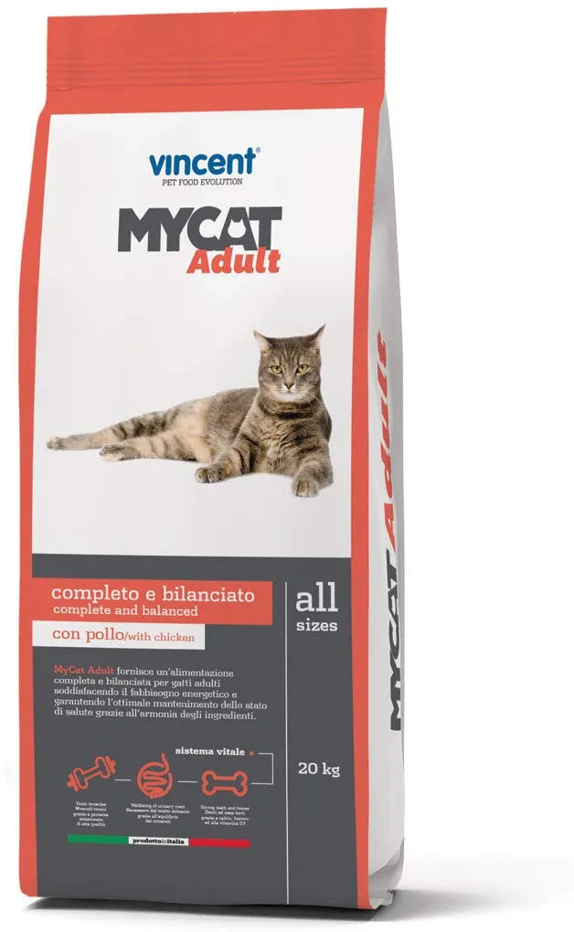 Vincent Mycat Adult 20 kg con pollo - immagine 1