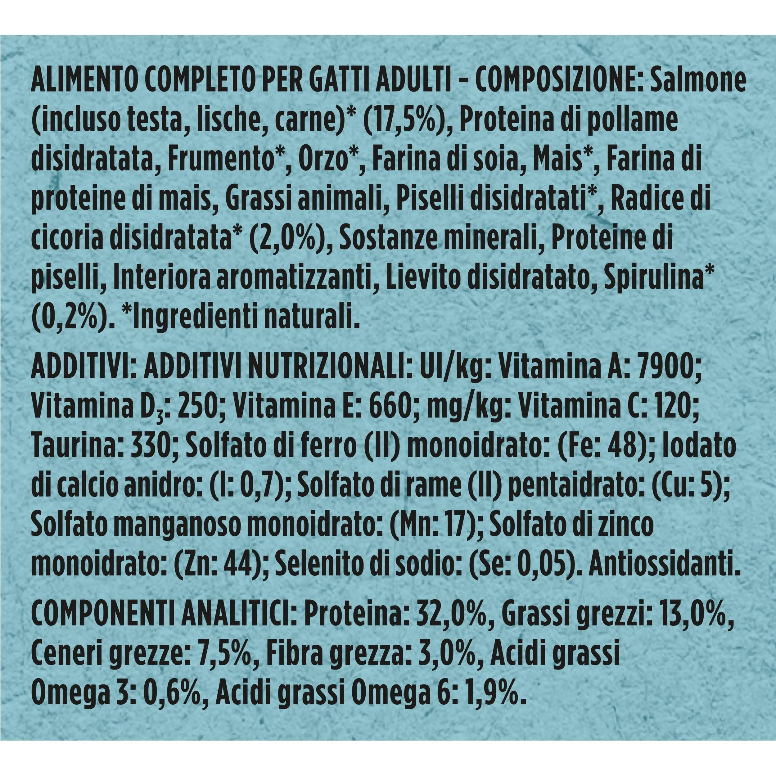PURINA ONE Dualnature Natural Defense Crocchette per Gatti Adulti con Salmone e Spirulina Naturale 8 Sacchi da 400g - immagine 6