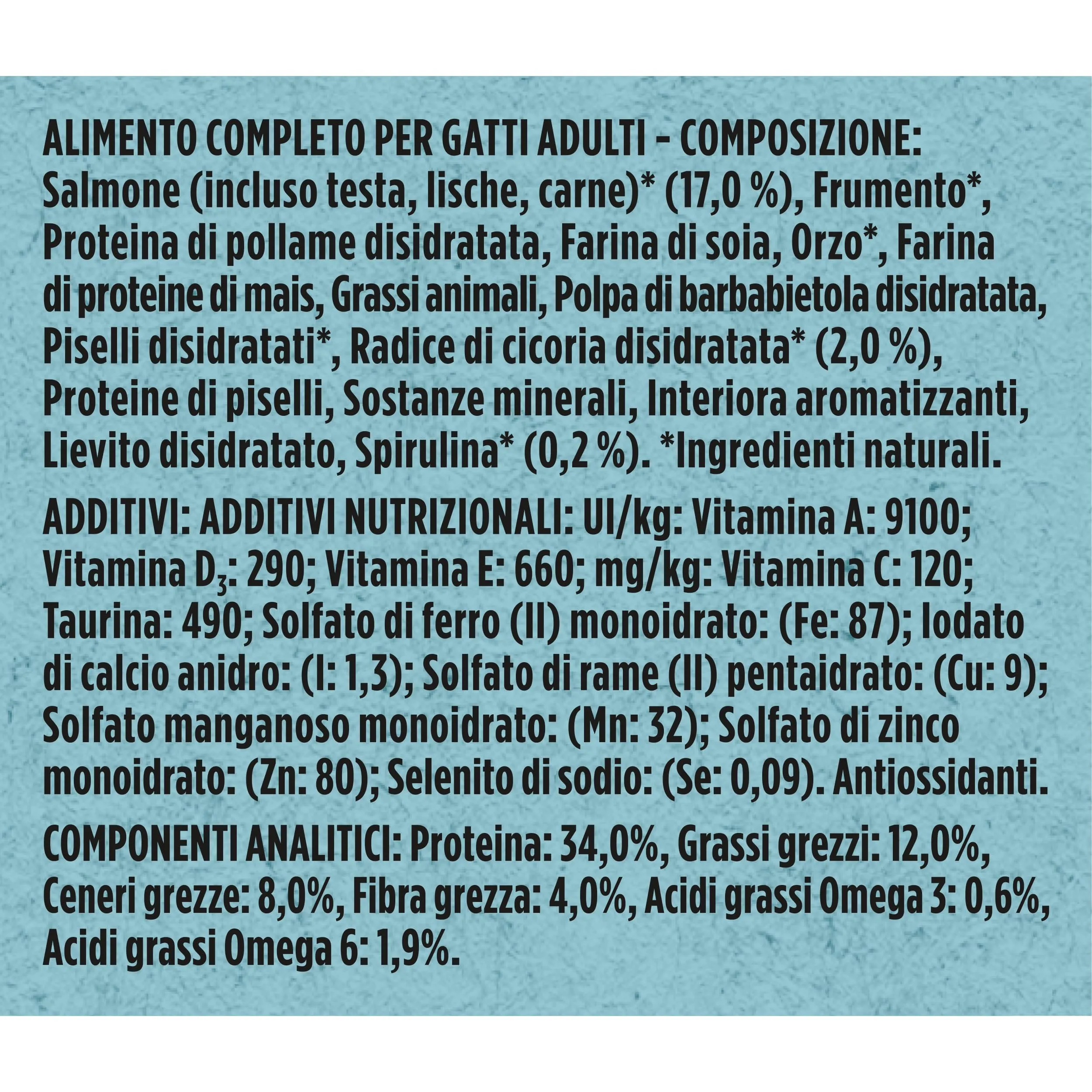 PURINA ONE Dualnature Natural Defense Crocchette per Gatti Adulti Sterilizzati con Salmone e Spirulina naturale 8 Sacchi da 400g - immagine 6