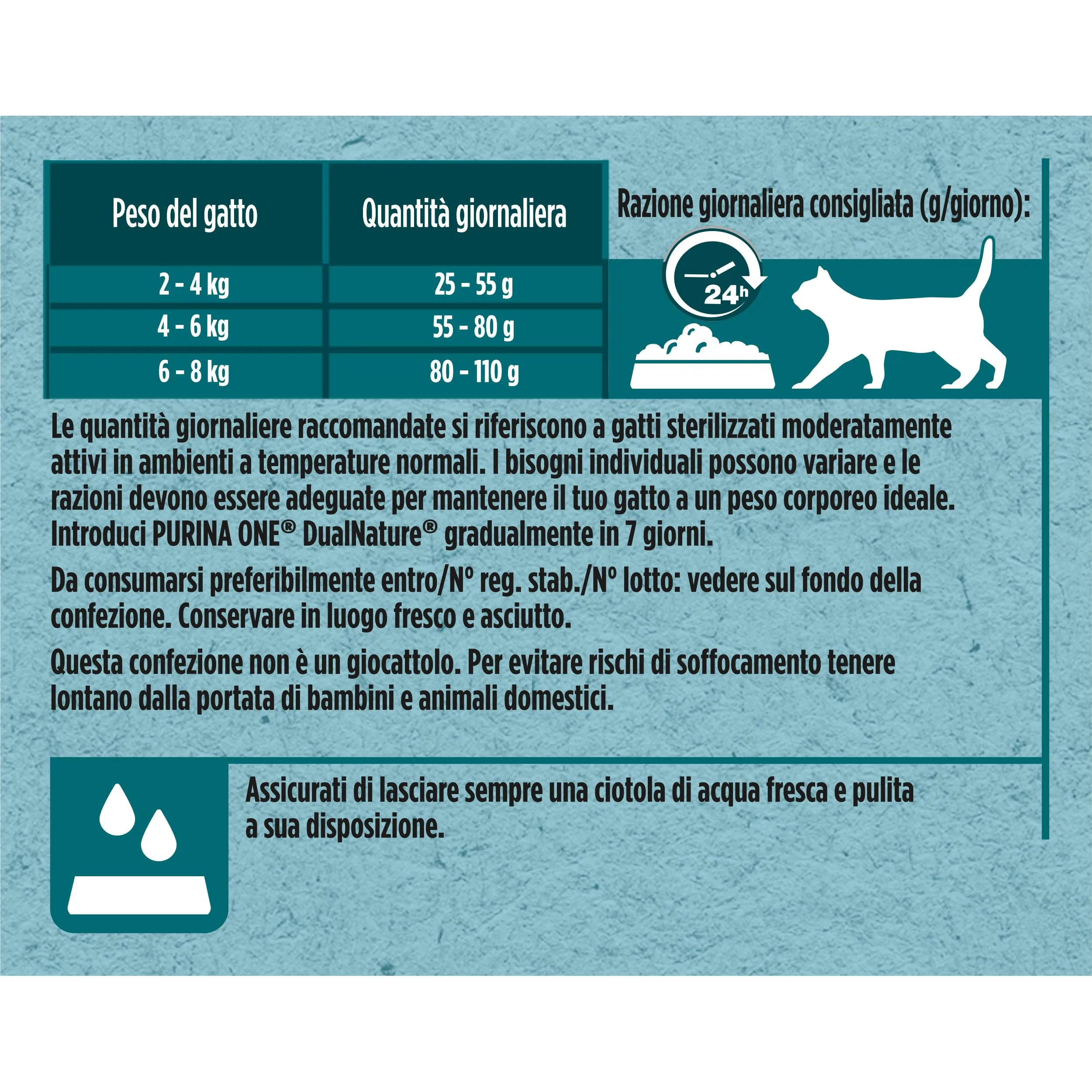 PURINA ONE Dualnature Natural Defense Crocchette per Gatti Adulti Sterilizzati con Salmone e Spirulina naturale 8 Sacchi da 400g - immagine 7