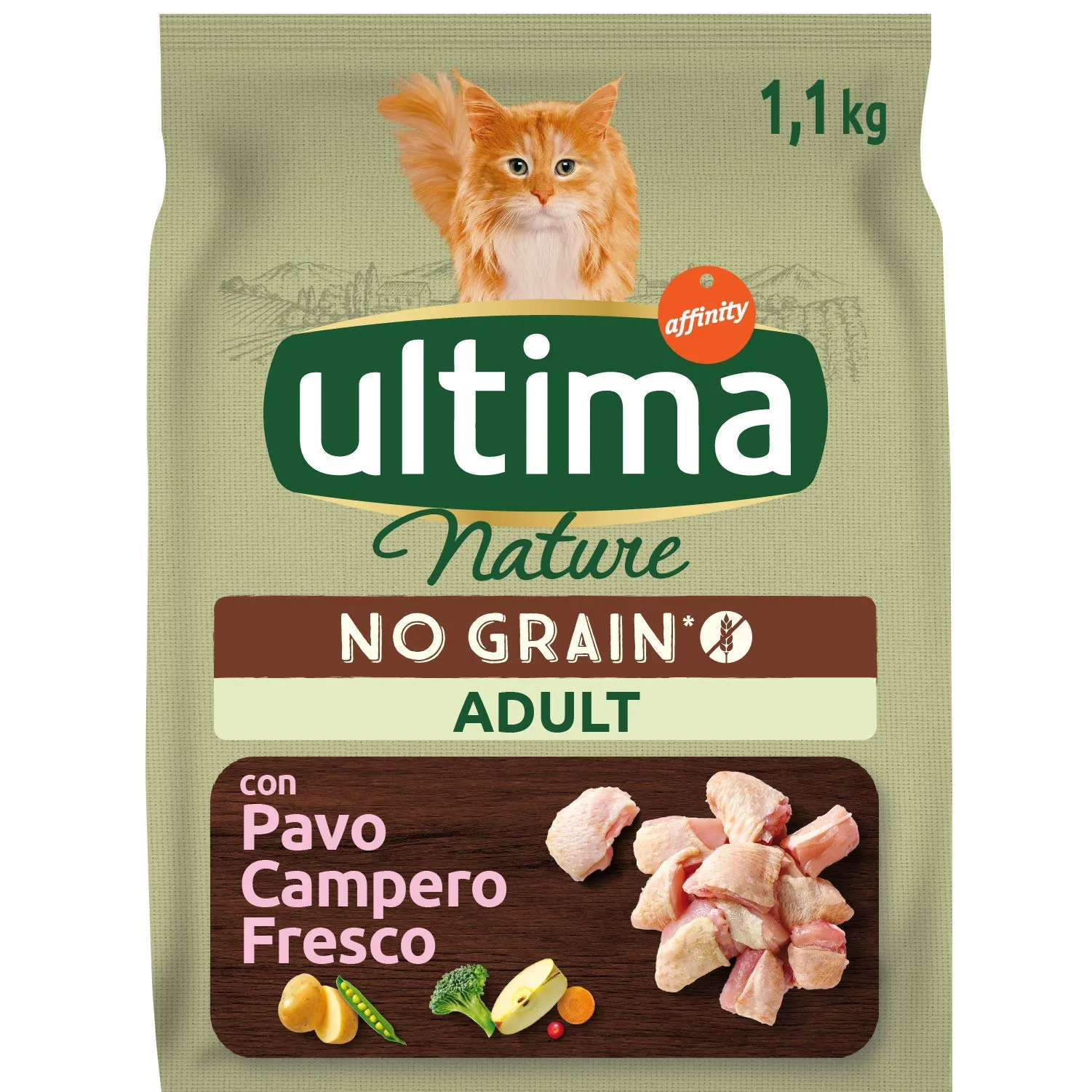 Ultima Nature No Grain Cibo per Gati senza Grano con Tacchino: Confezione da 8 x 1.1 kg - Totale: 8.8 kg - immagine 3