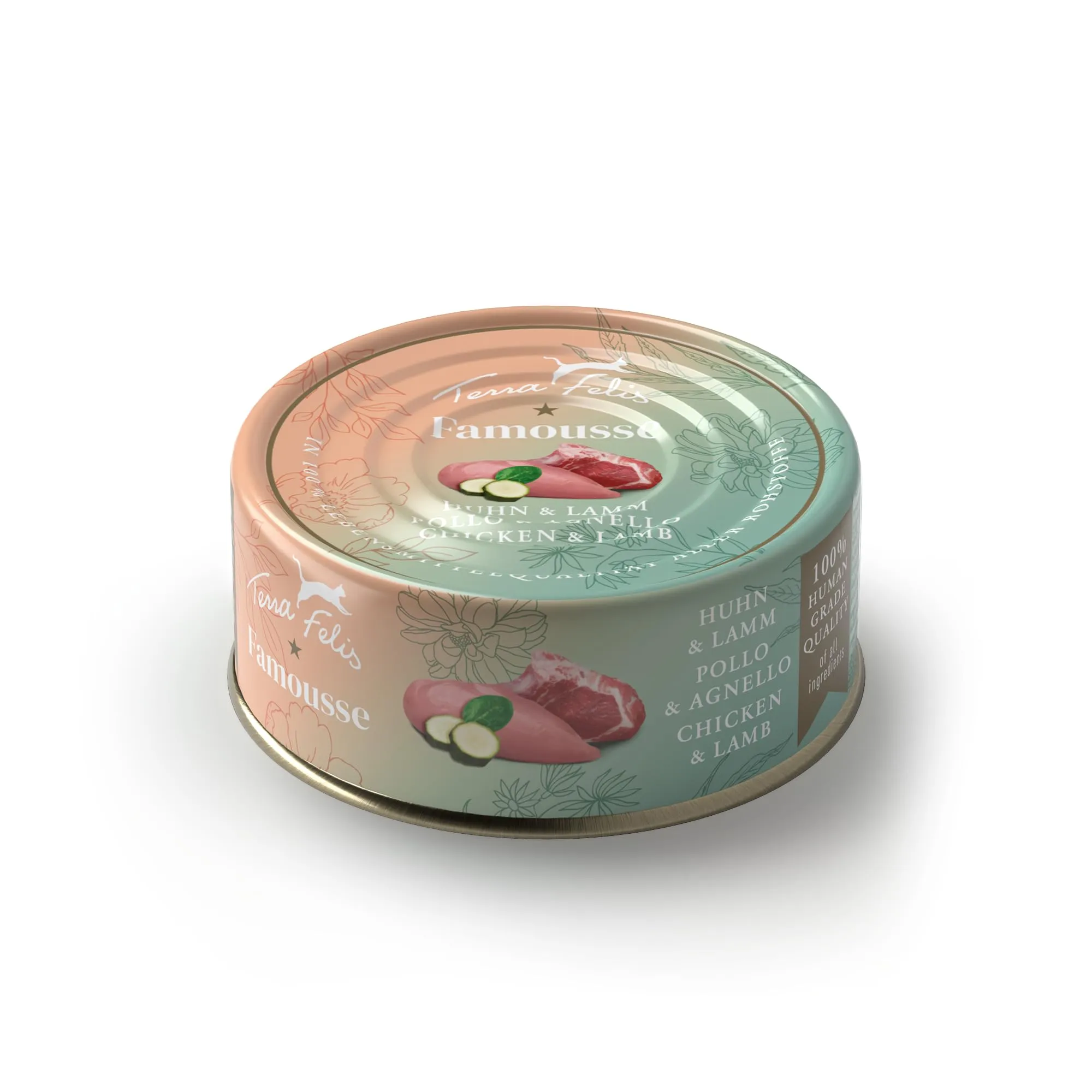 Terra Felis Pollo & Agnello, Famousse cibo umido per gatti, 80g - immagine 1