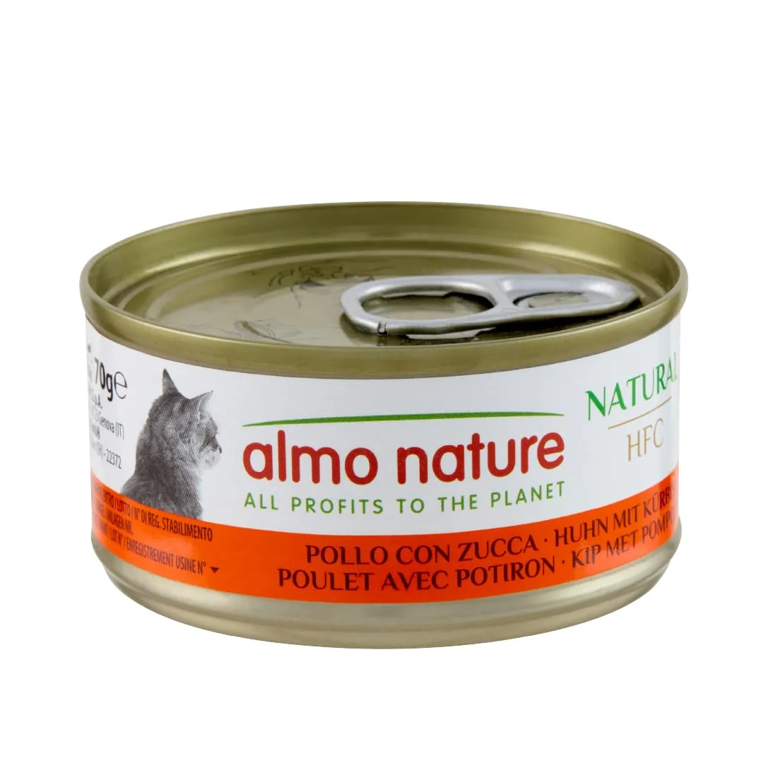 Almo Nature HFC Natural - Alimento Umido per Gatti Adulti - Ricette Assortite al Pollo - 70g, Confezione da 6 - immagine 4