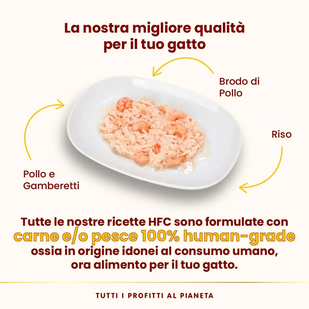 Almo Nature HFC Natural - Alimento Umido per Gatti Adulti - Ricette Assortite al Pollo - 70g, Confezione da 6 - immagine 9