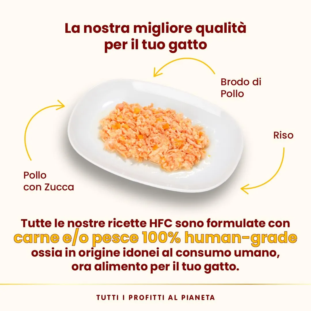 Almo Nature HFC Natural - Alimento Umido per Gatti Adulti - Ricette Assortite al Pollo - 70g, Confezione da 6 - immagine 10