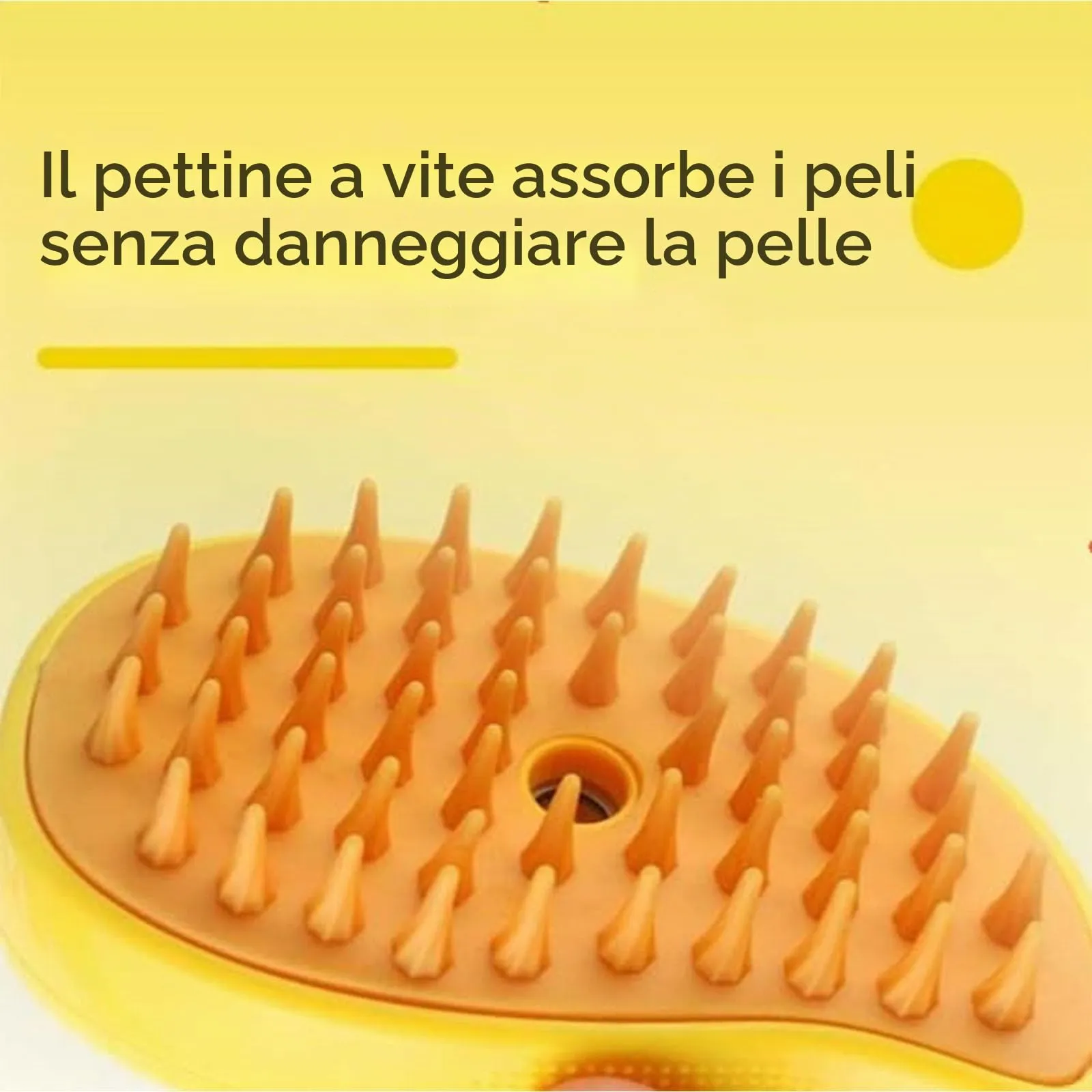 3 in 1 spazzola vapore del gatto, per lo spargimento, per la cura di cani a pelo lungo o corto (Green) - immagine 3