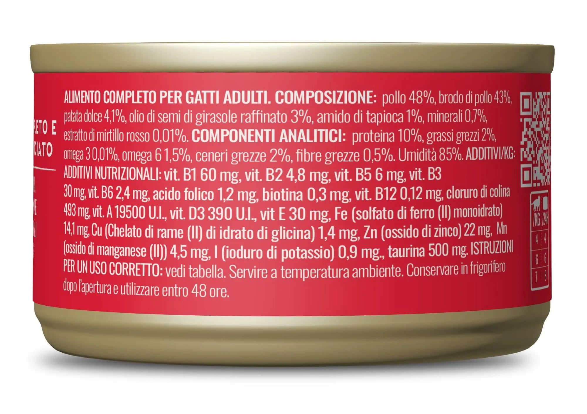 Adoc Cibo Umido per Gatti MIX COMPLETO E BILANCIATO - Filetti di TONNETTO e POLLO - 24 Lattine da 80 gr - immagine 2