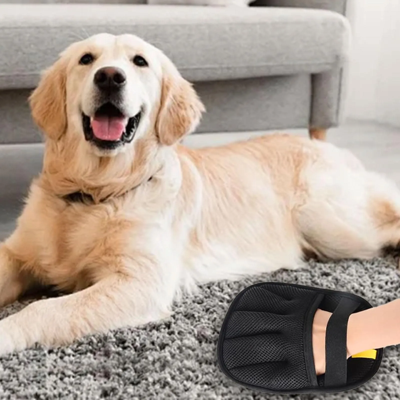 Mizijia 3 Pezzi Pet Hair Remover Glove, Yomi Pet Guanto, Guanto Elettrostatico Peli Gatto, Guanto Rimuovi Peli Animali, Double-Sided Magnetico Pet Hair Remover Glove - immagine 7