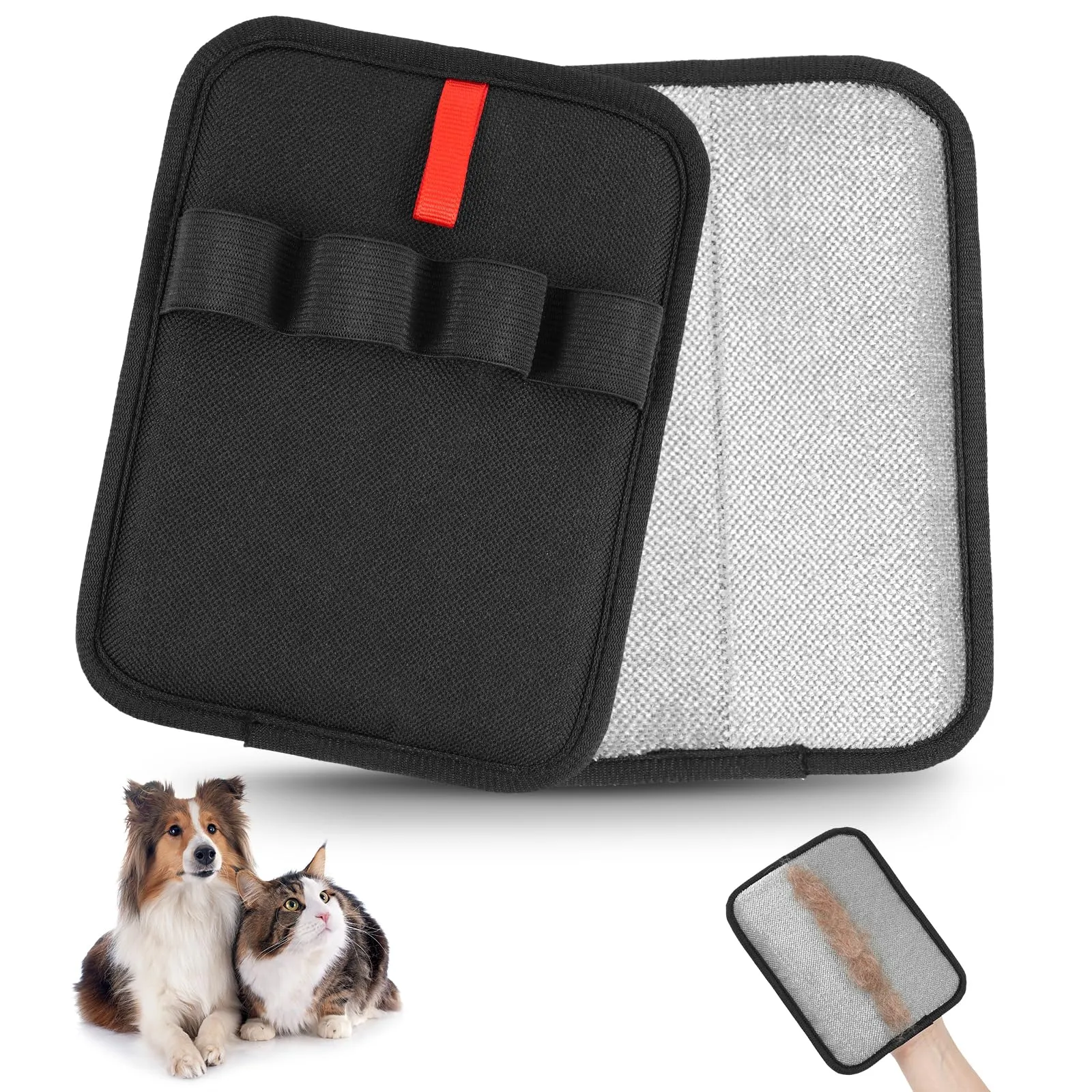 OSDUE Guanto Peli Gatto Cane,Guanti statici per peli Animali,Guanto pelis Gatto,Pet Gloves Cleaning,Pet Hair Remover Elettrostatico per Vestiti, Divani, Tappeti, Sedili Auto,Riutilizzabile e Lavabile - immagine 1