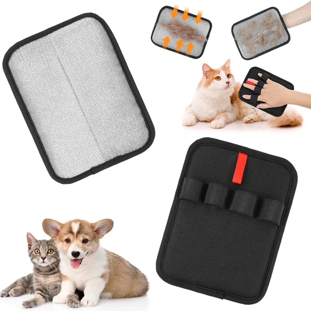 OSDUE Guanto Peli Gatto Cane,Guanti statici per peli Animali,Guanto pelis Gatto,Pet Gloves Cleaning,Pet Hair Remover Elettrostatico per Vestiti, Divani, Tappeti, Sedili Auto,Riutilizzabile e Lavabile - immagine 8