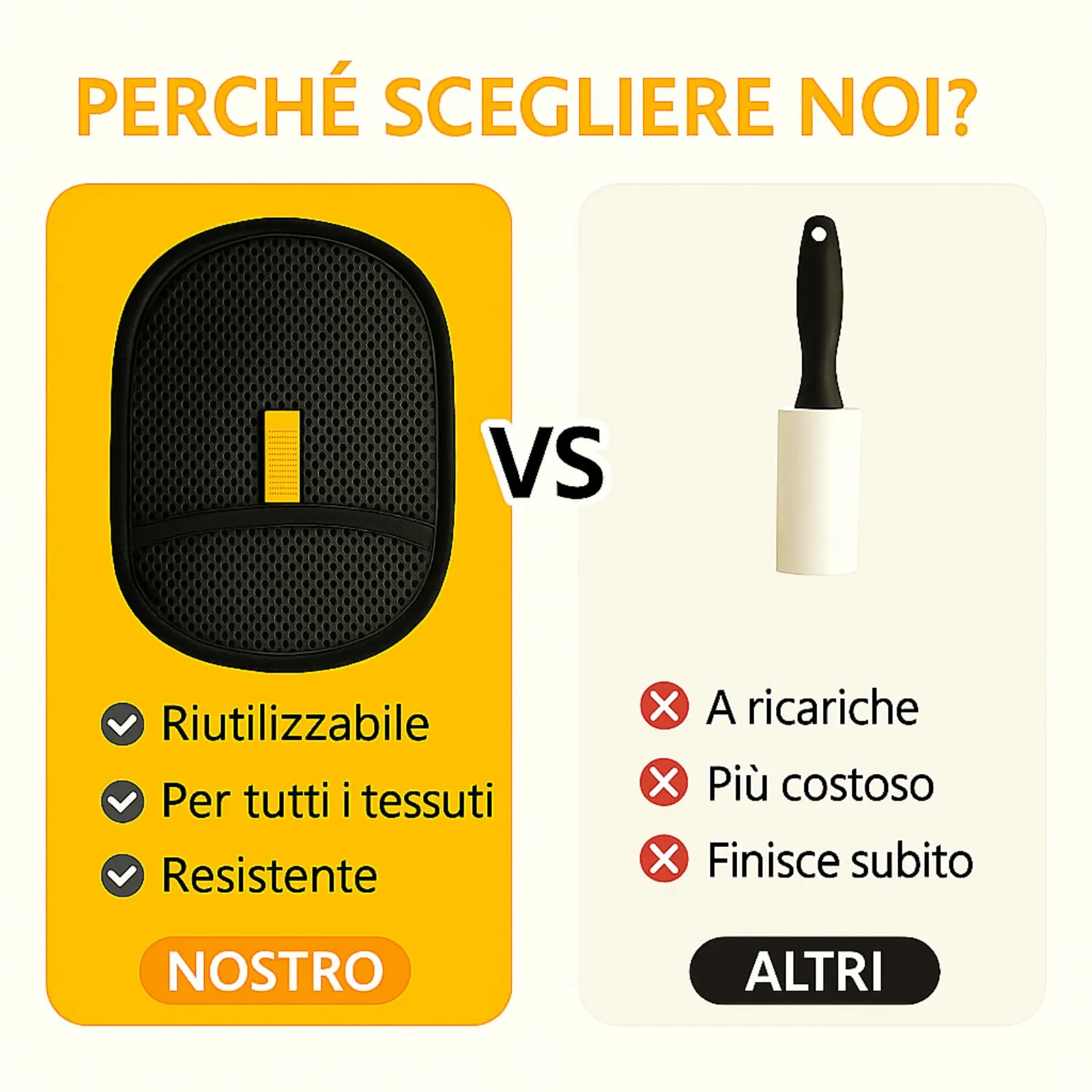 bergxperten varibee Guanto per la rimozione dei pelidi Animali con setole elettrostatiche Doppie，Riutilizzabili, Guanti Statici per Pulizia di Gatti e Cani, Perfetti per Vestiti, Tappeti e Divani - immagine 9