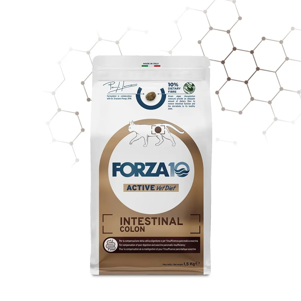 Forza 10 Active Intestinal Colon, Alimento Completo per Gatti Adulti, 1 confezione da 1,5 kg - immagine 1
