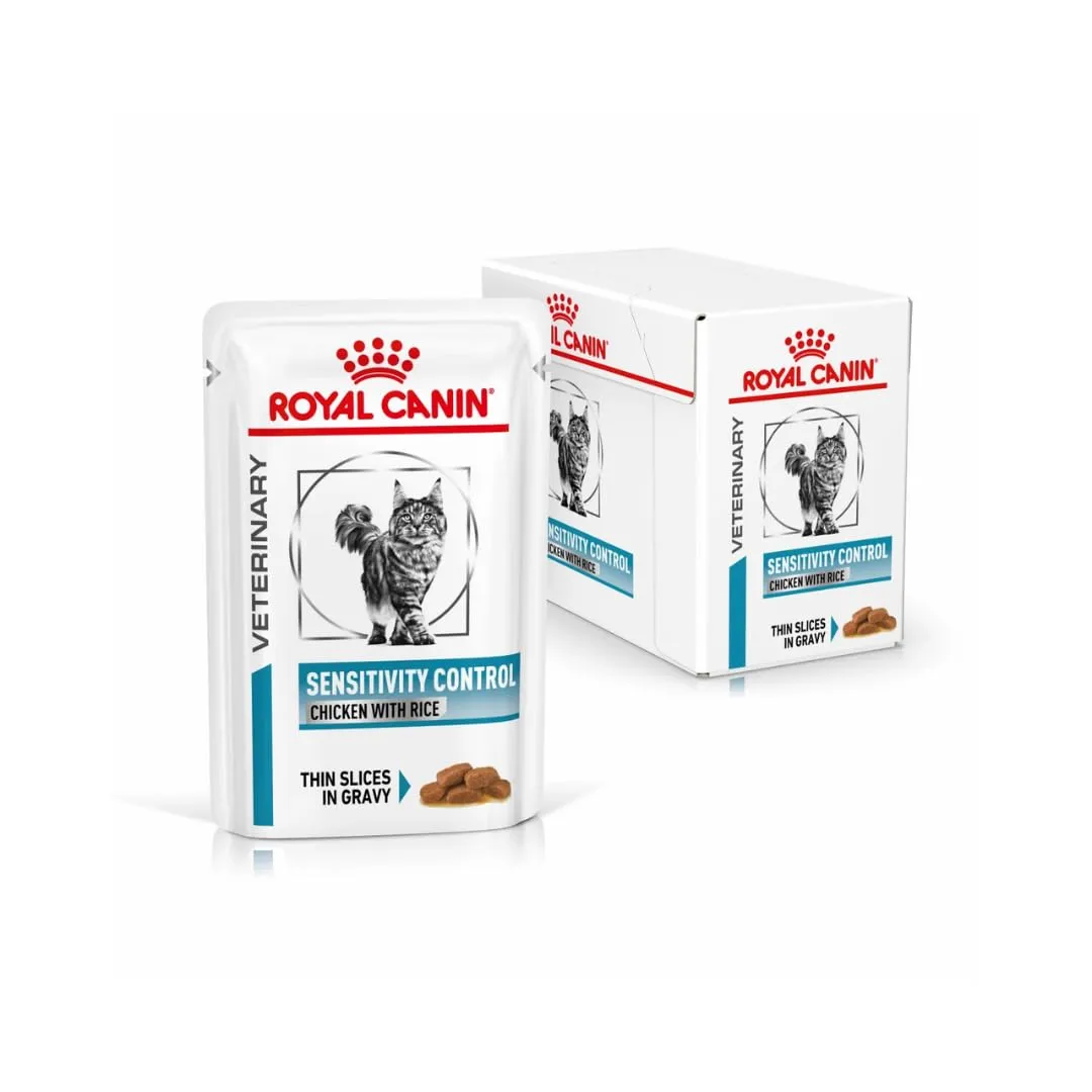 Royal Canin Veterinary Sensitivity Control | Confezione da 4 | 4 x 12 x 85 g | Alimento dietetico completo per gatti adulti | Per ridurre i sintomi di intolleranza ai nutrienti - immagine 2